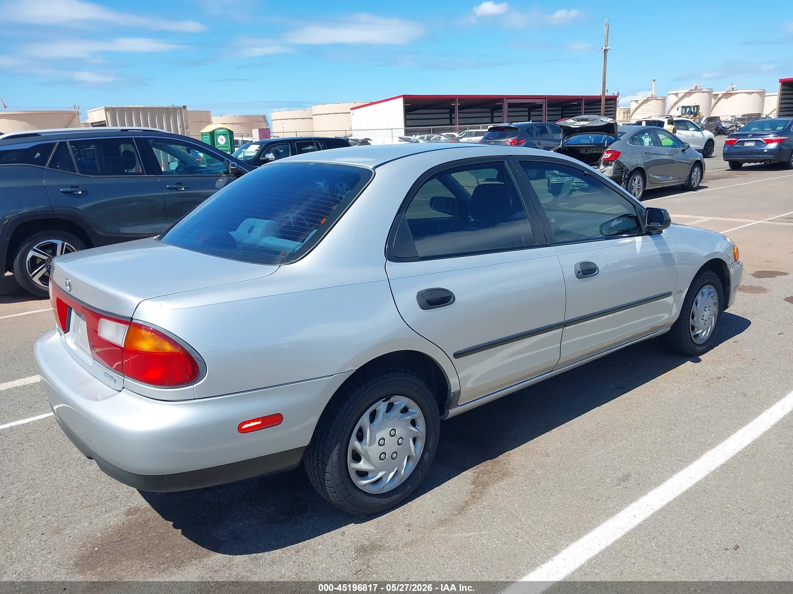 1998 Mazda Protege Dx/lx Silver vin: JM1BC1416W0208370