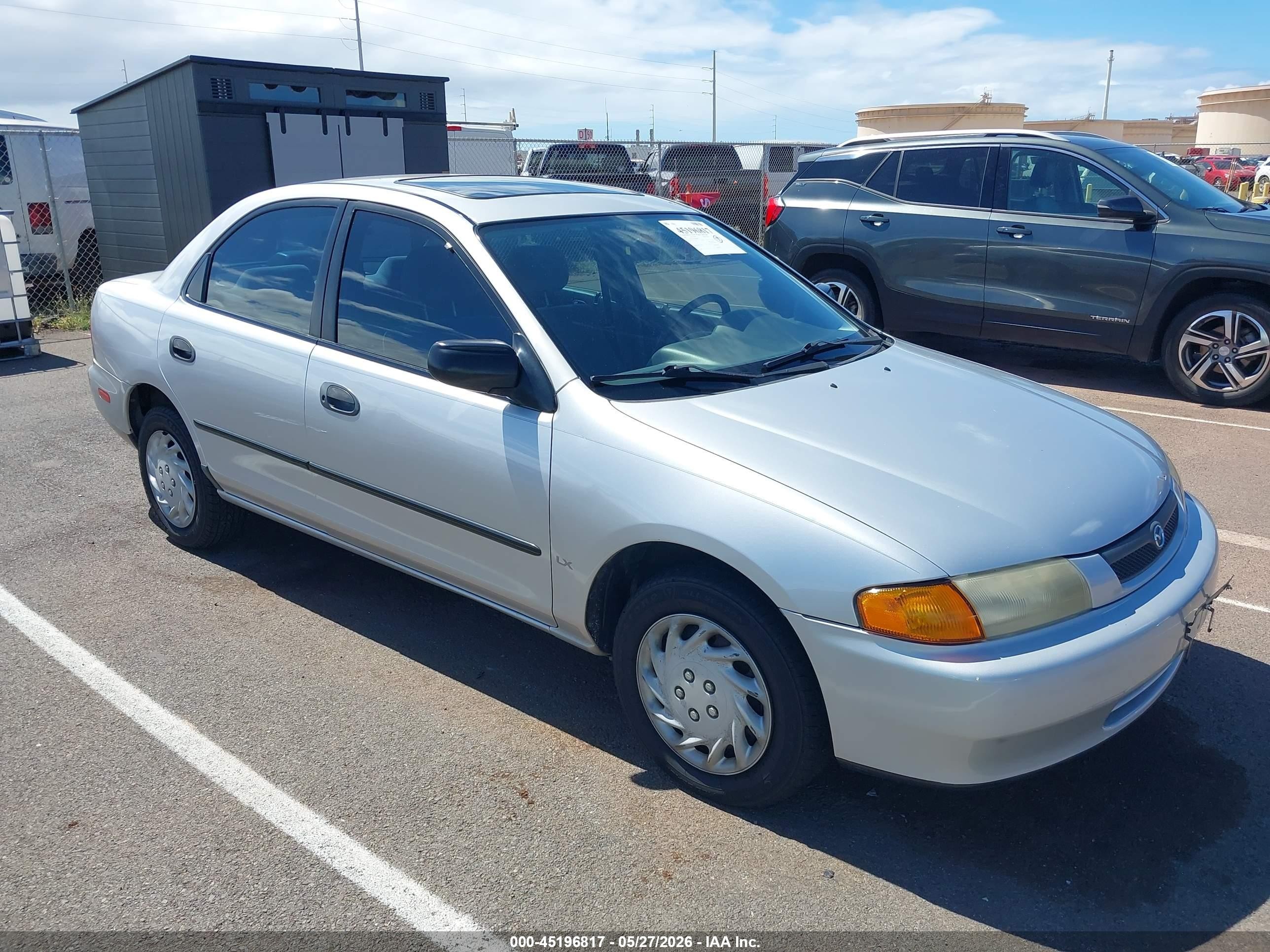 1998 Mazda Protege Dx/lx Silver vin: JM1BC1416W0208370