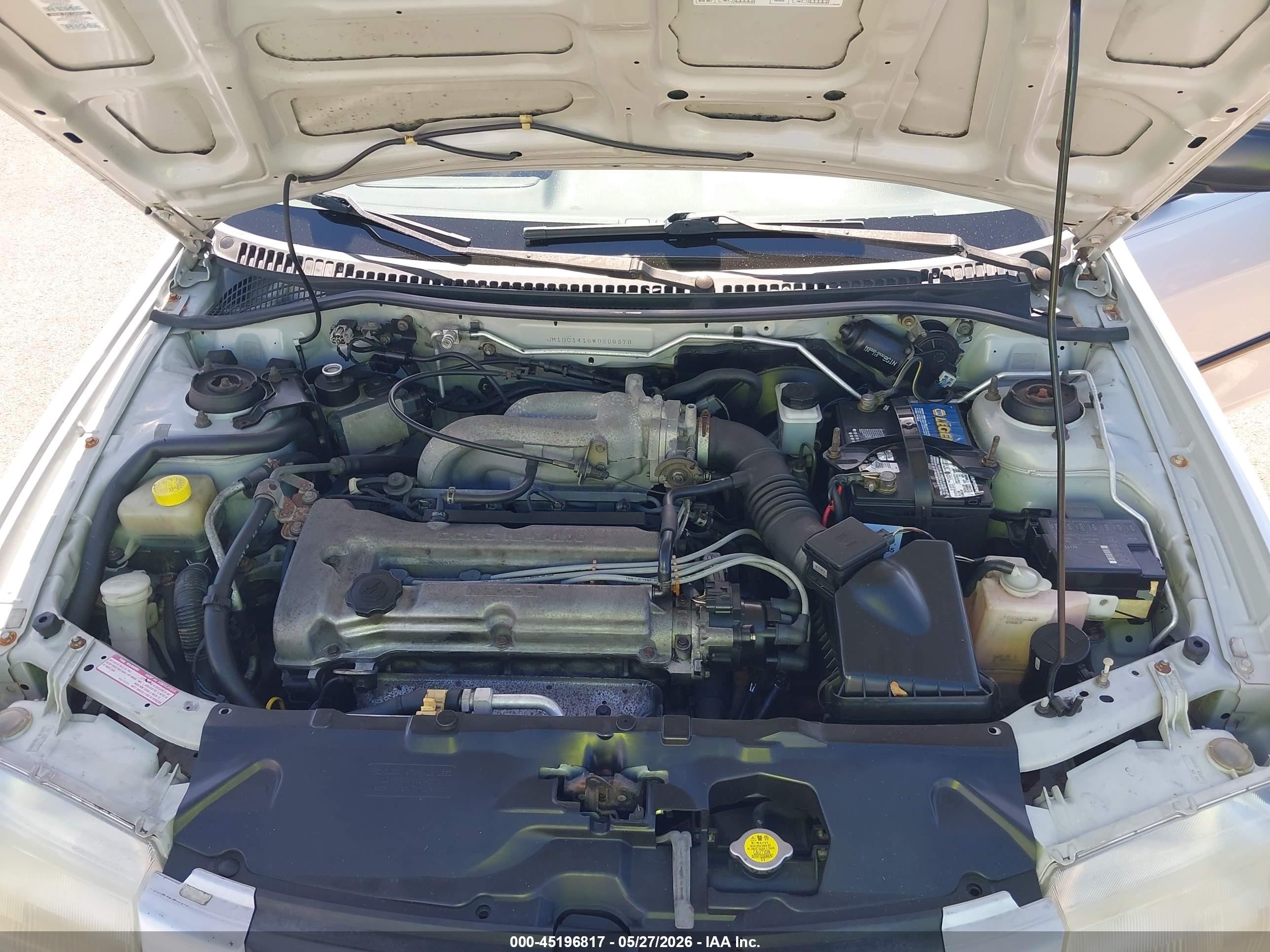 1998 Mazda Protege Dx/lx Silver vin: JM1BC1416W0208370