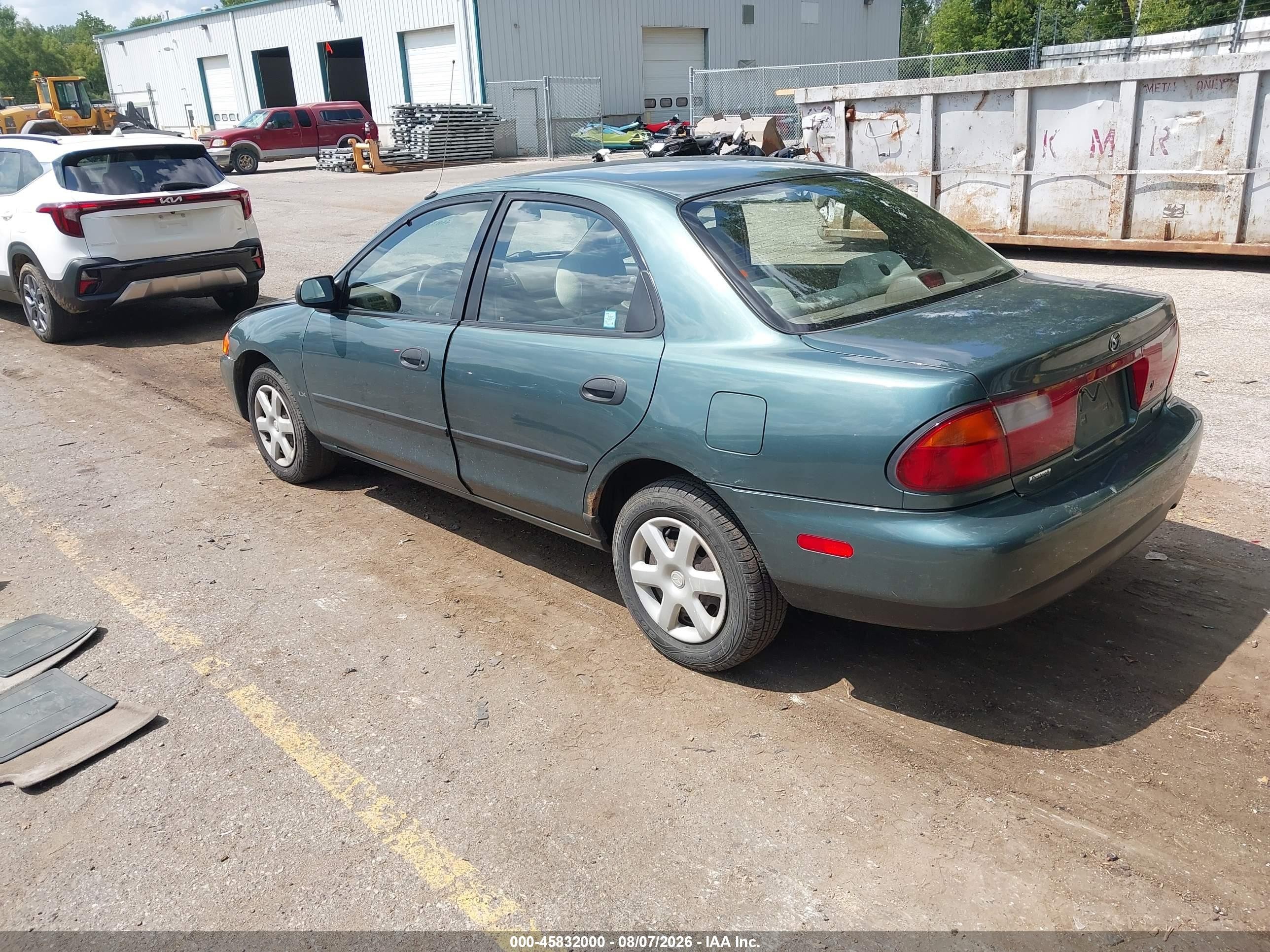 1998 Mazda Protege Dx/lx Green vin: JM1BC1418W0225123