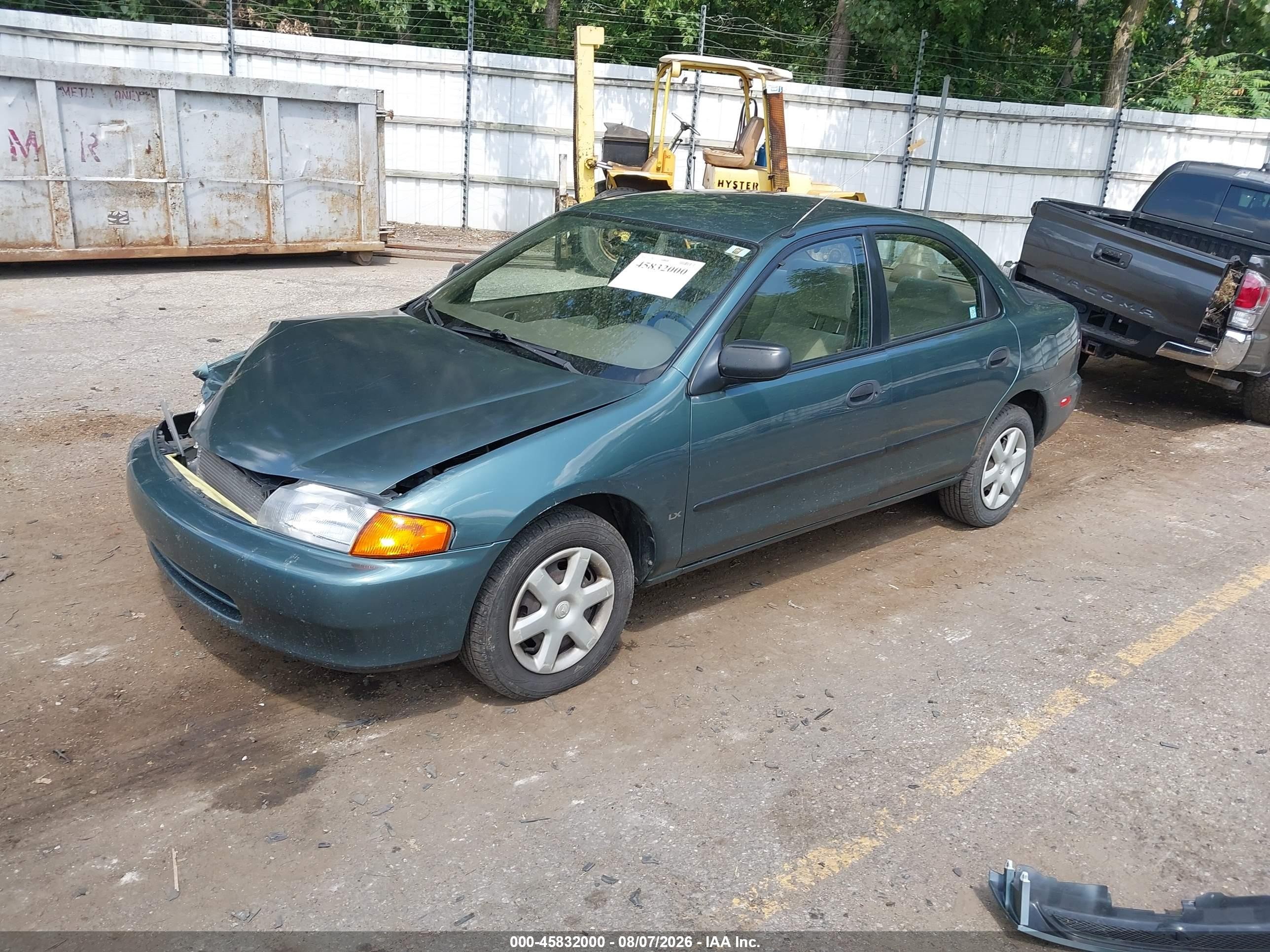 1998 Mazda Protege Dx/lx Green vin: JM1BC1418W0225123
