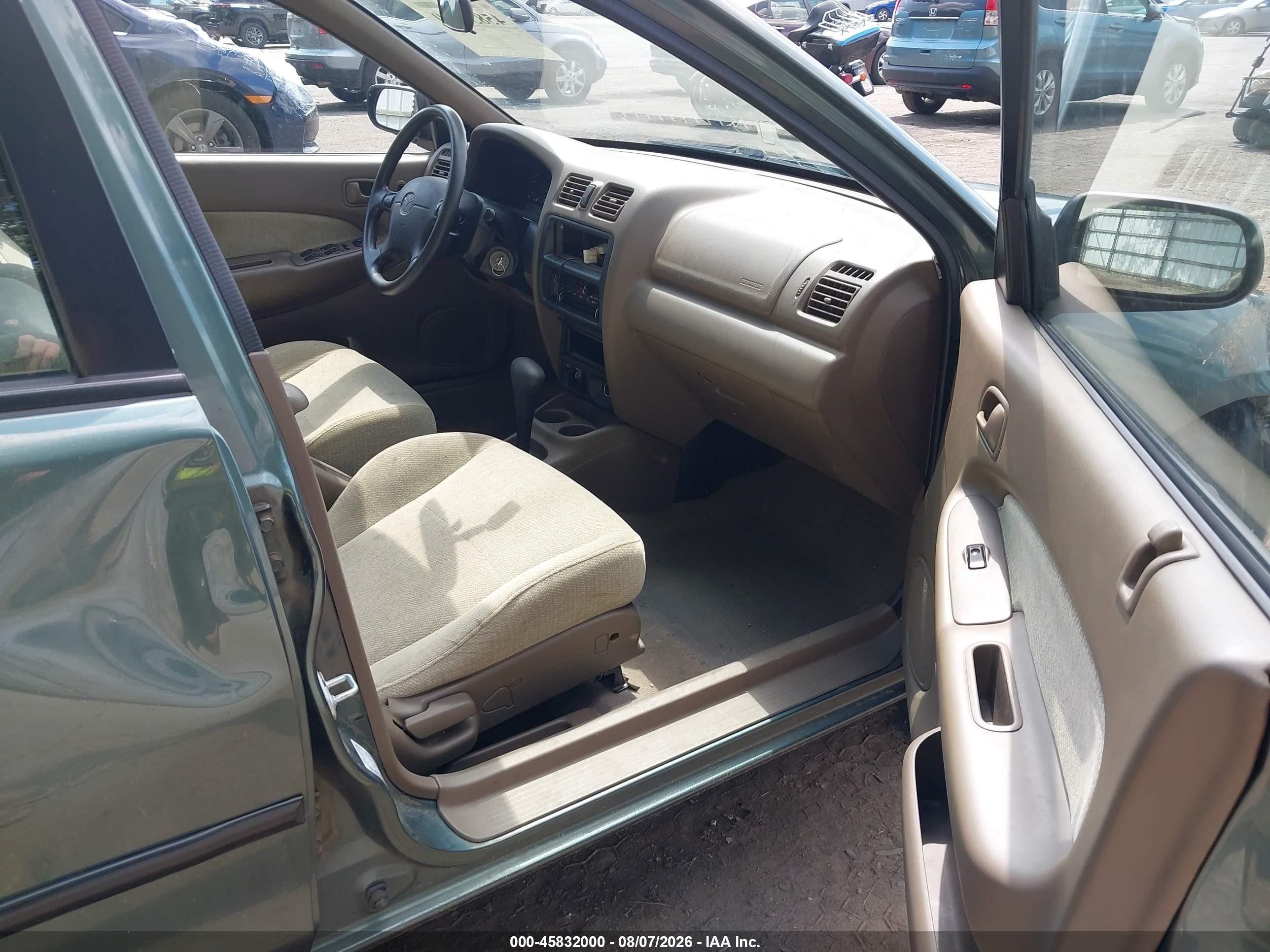 1998 Mazda Protege Dx/lx Green vin: JM1BC1418W0225123