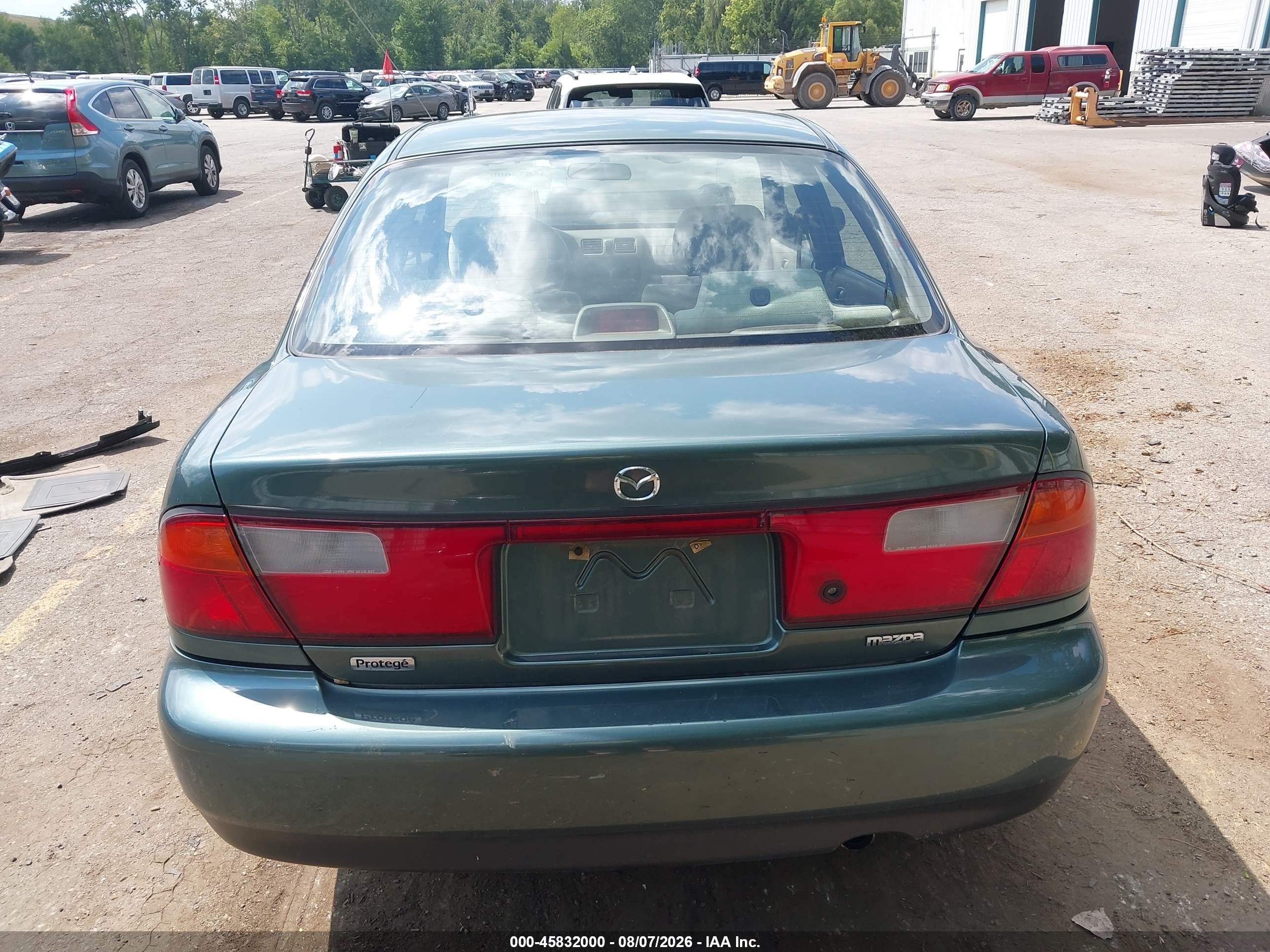 1998 Mazda Protege Dx/lx Green vin: JM1BC1418W0225123