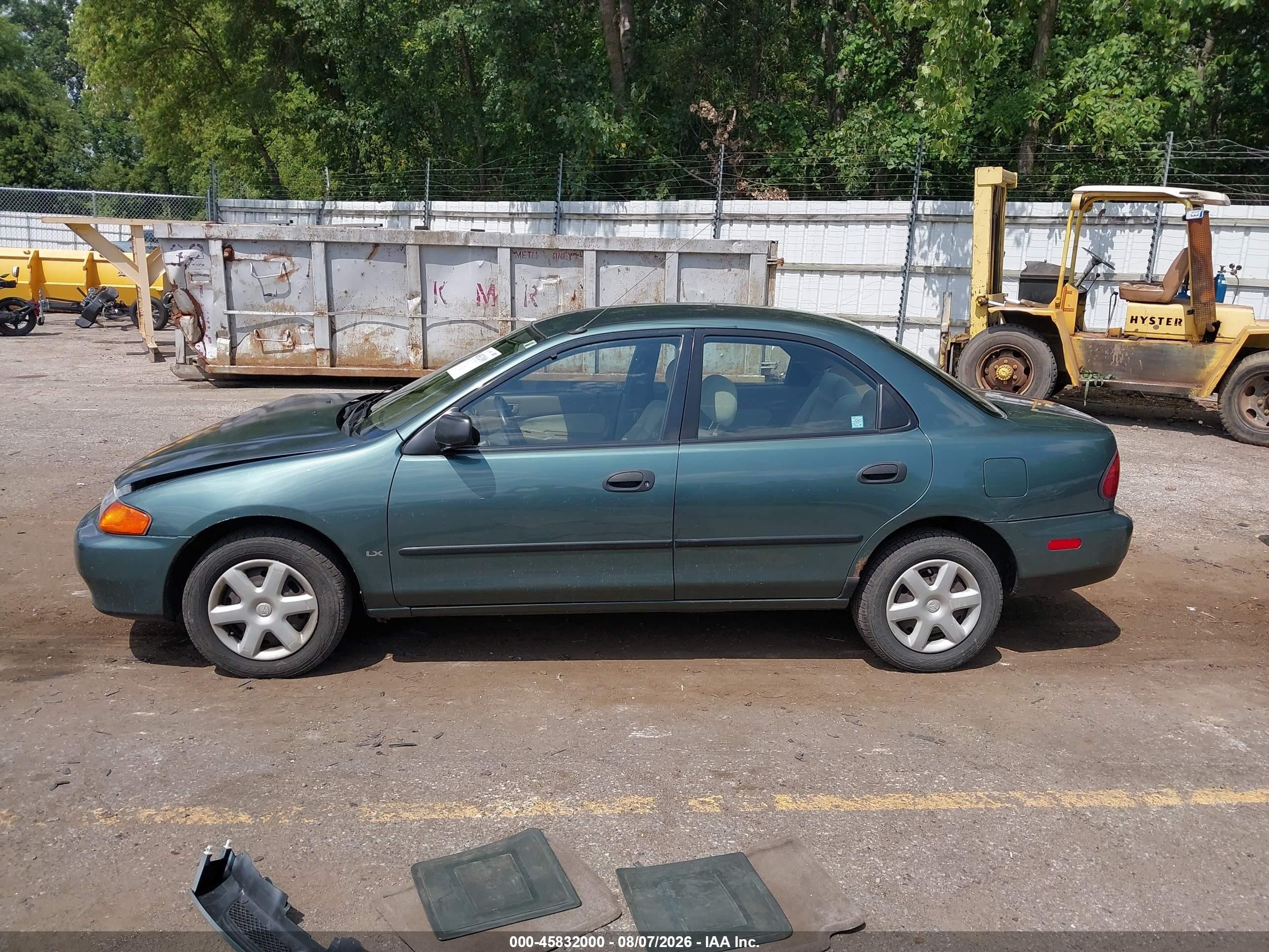 1998 Mazda Protege Dx/lx Green vin: JM1BC1418W0225123