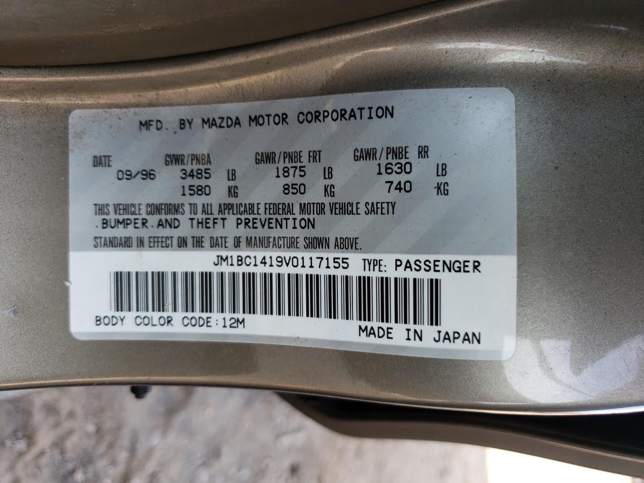 Price & History 1997 Mazda Protege Dx 1.5l 4 vin