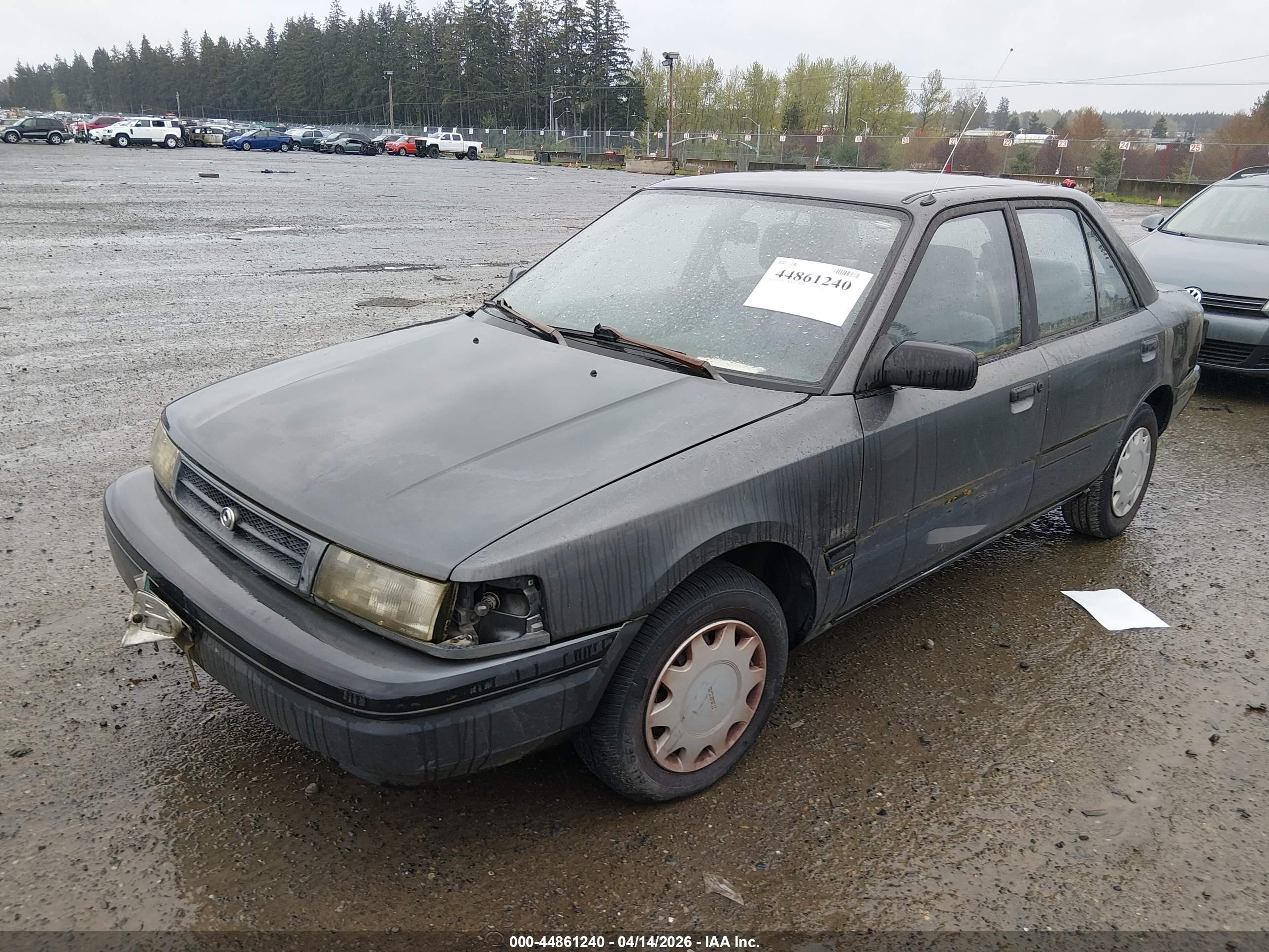 1993 Mazda Protege Dx Black vin: JM1BG2241P0655441