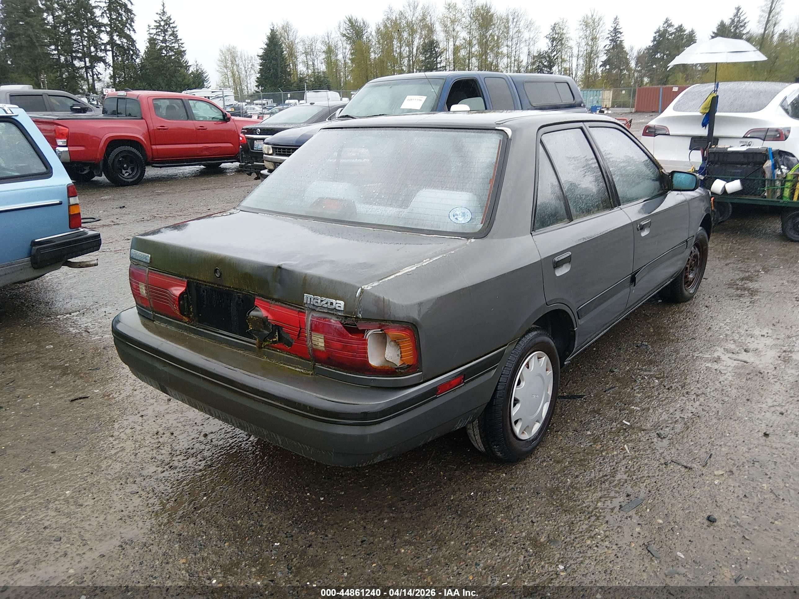 1993 Mazda Protege Dx Black vin: JM1BG2241P0655441