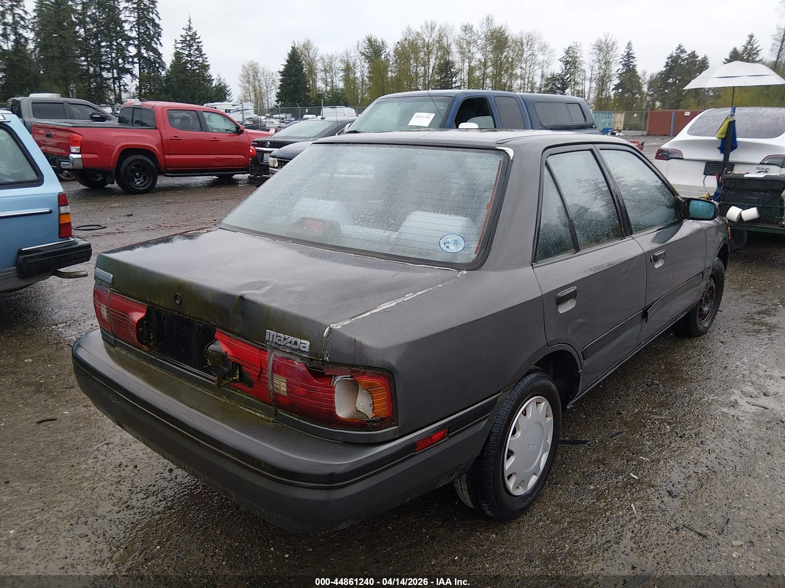 1993 Mazda Protege Dx Black vin: JM1BG2241P0655441