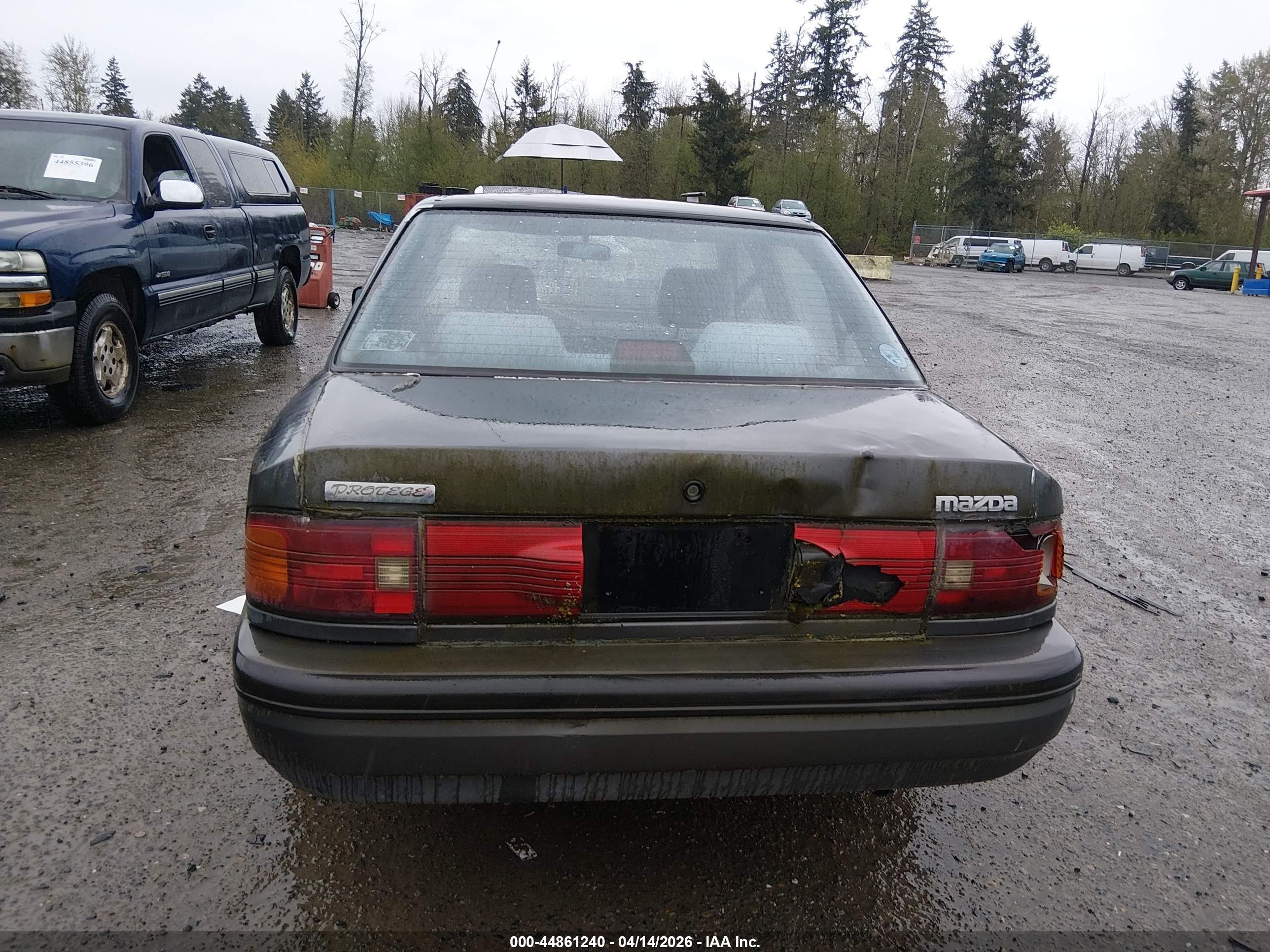 1993 Mazda Protege Dx Black vin: JM1BG2241P0655441