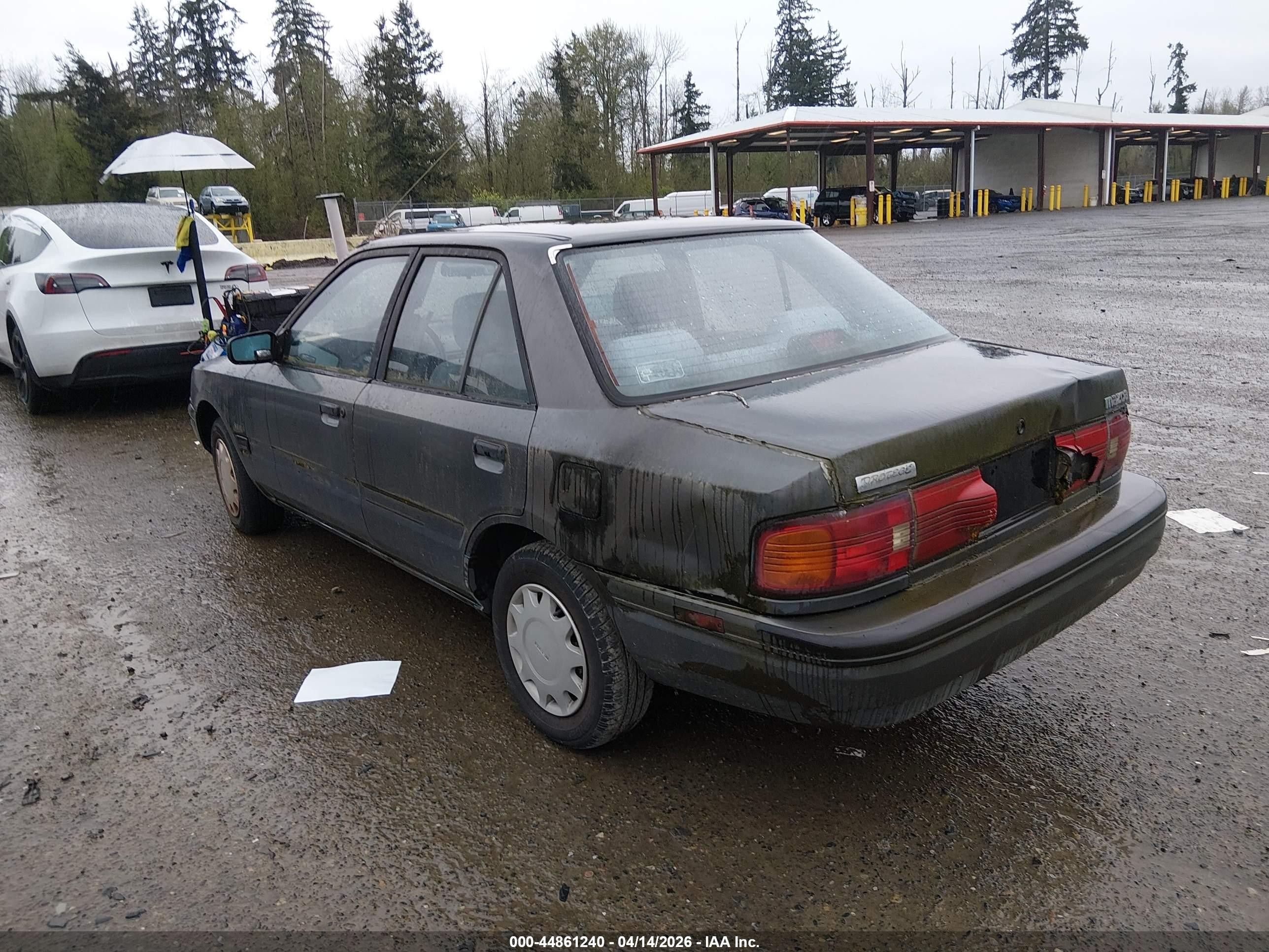 1993 Mazda Protege Dx Black vin: JM1BG2241P0655441