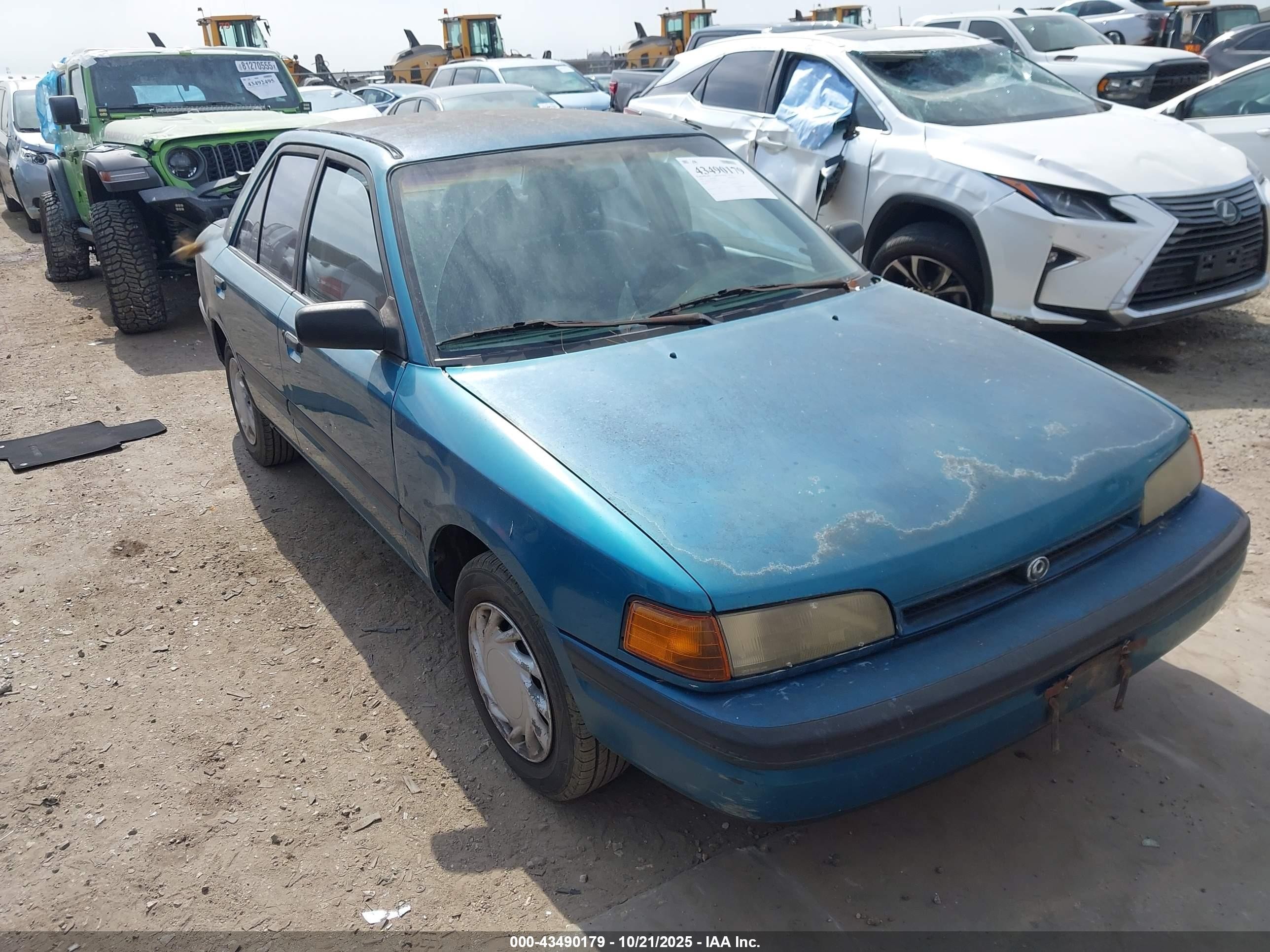 1994 Mazda Protege Dx Green vin: JM1BG2243R0739361