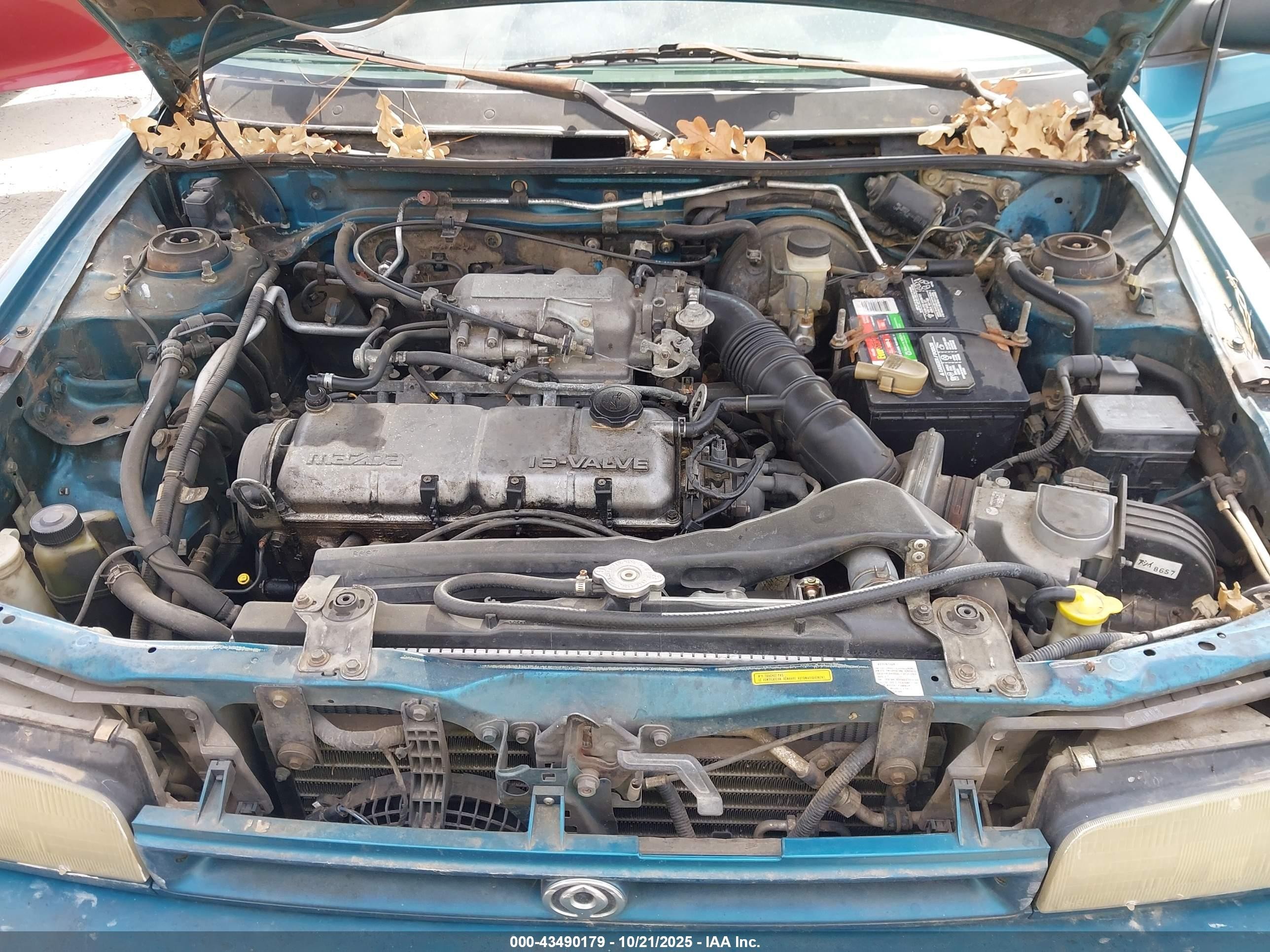 1994 Mazda Protege Dx Green vin: JM1BG2243R0739361