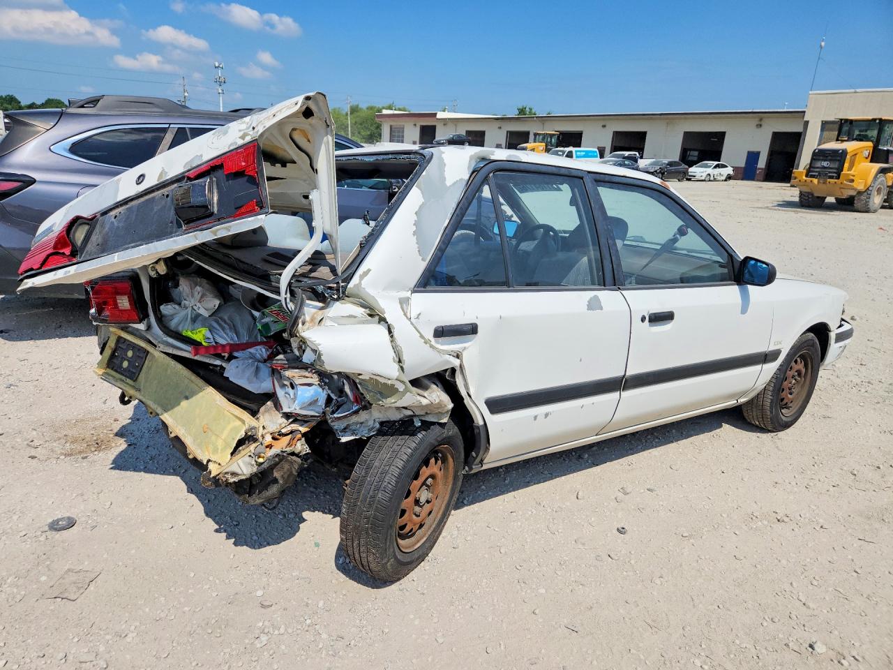1993 Mazda Protege White vin: JM1BG2244P0562803