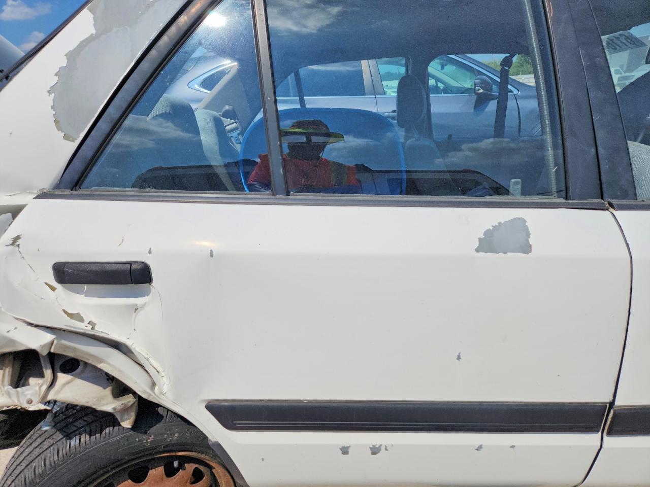 1993 Mazda Protege White vin: JM1BG2244P0562803