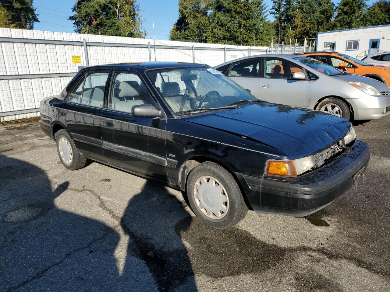 1993 Mazda Protege Dx Black vin: JM1BG2248P0655646