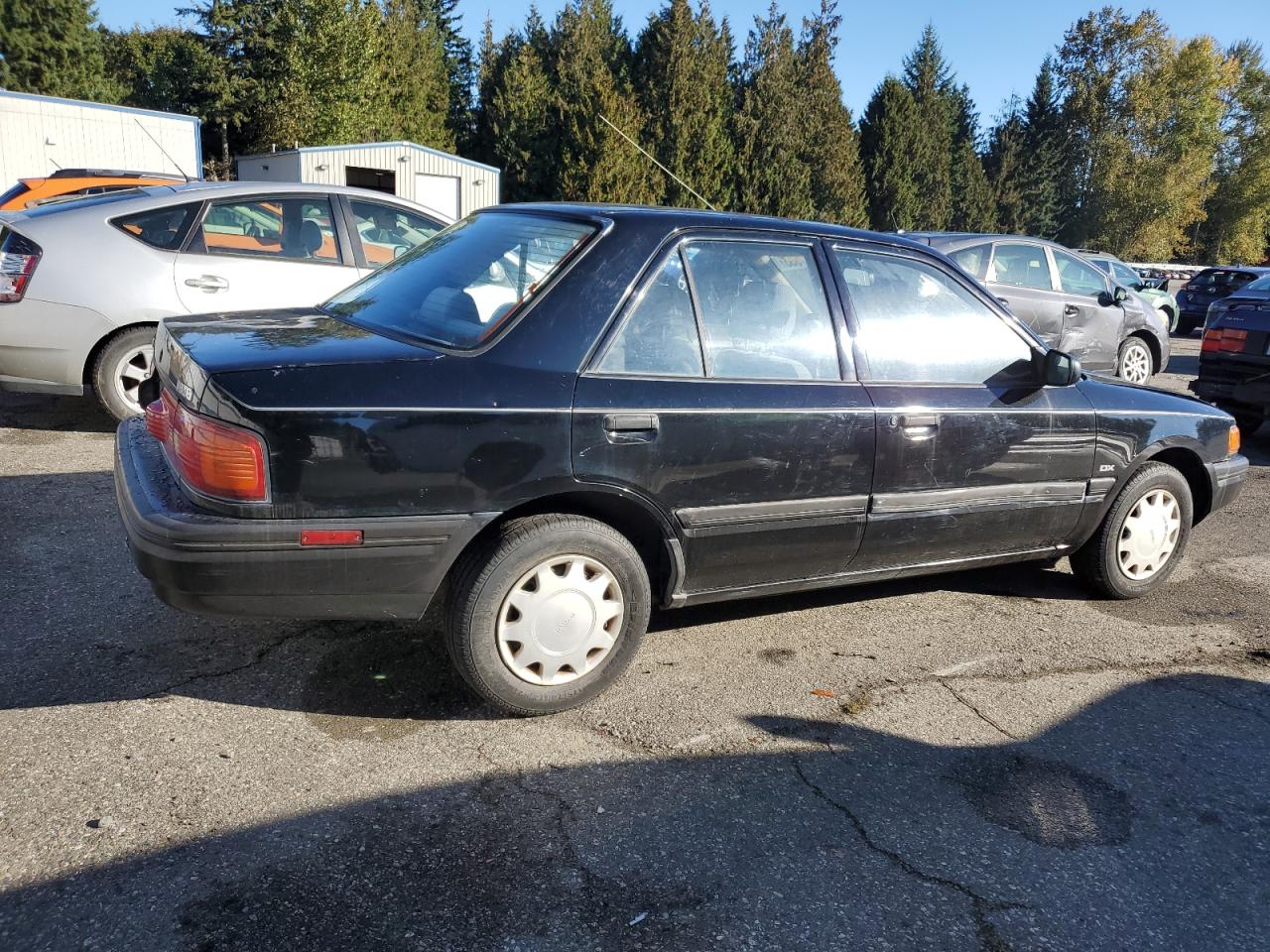 1993 Mazda Protege Dx Black vin: JM1BG2248P0655646