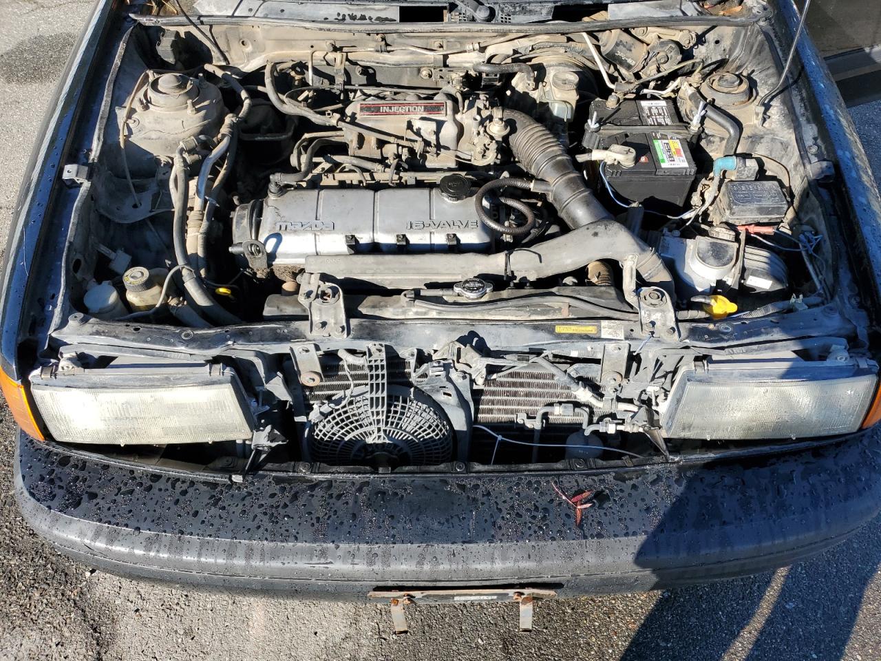1993 Mazda Protege Dx Black vin: JM1BG2248P0655646