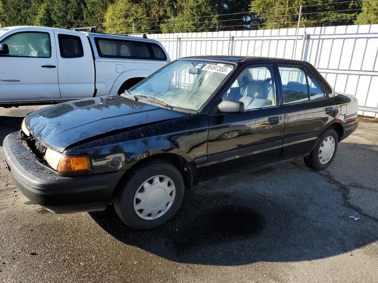 1993 Mazda Protege Dx Black vin: JM1BG2248P0655646
