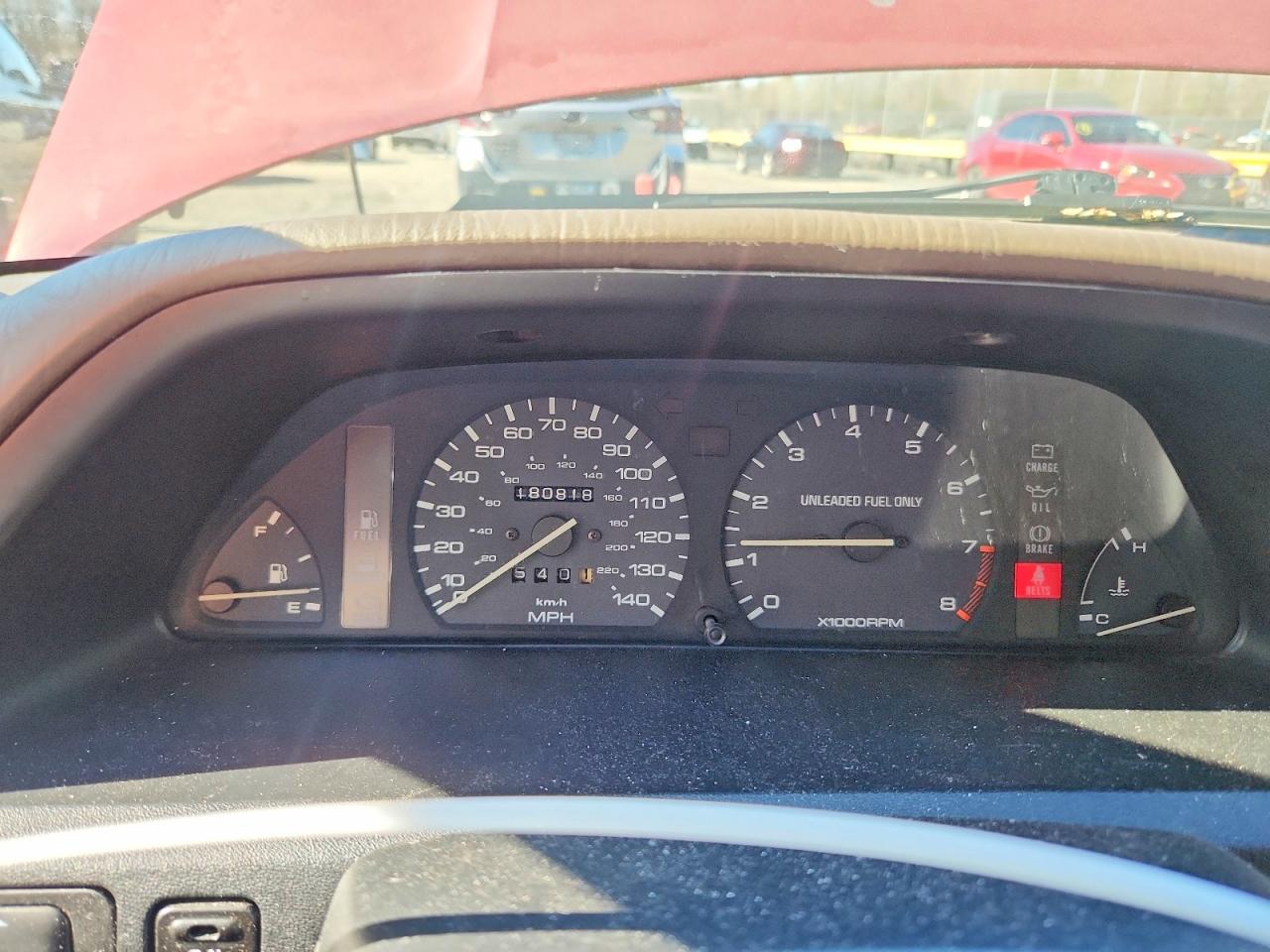 1993 Mazda Protege Lx Red vin: JM1BG226XP0610774