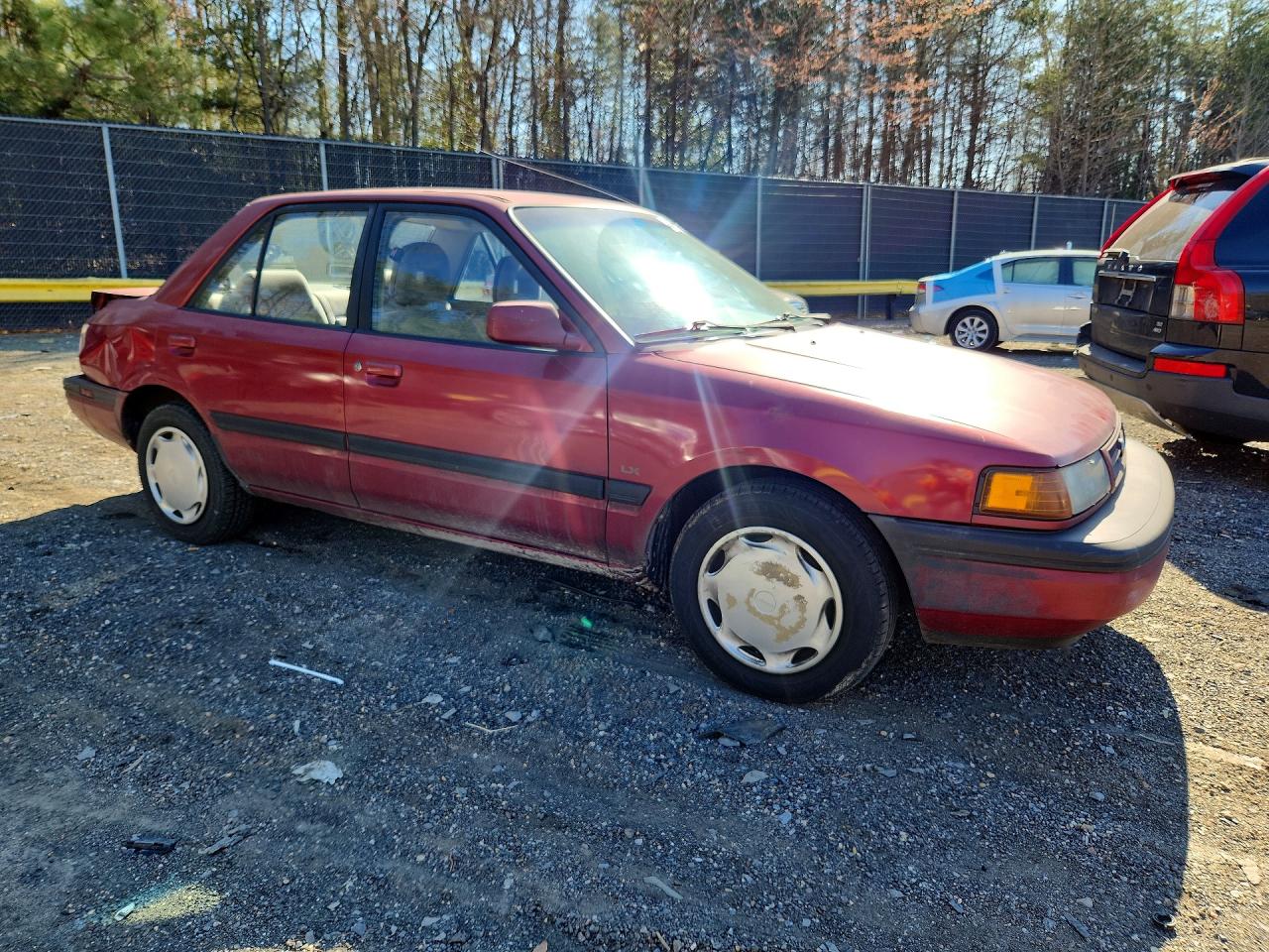 1993 Mazda Protege Lx Red vin: JM1BG226XP0610774
