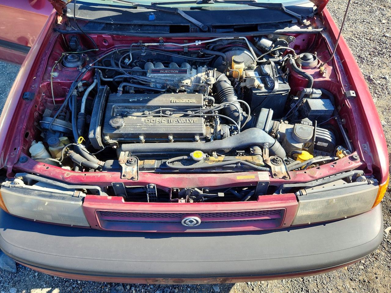 1993 Mazda Protege Lx Red vin: JM1BG226XP0610774