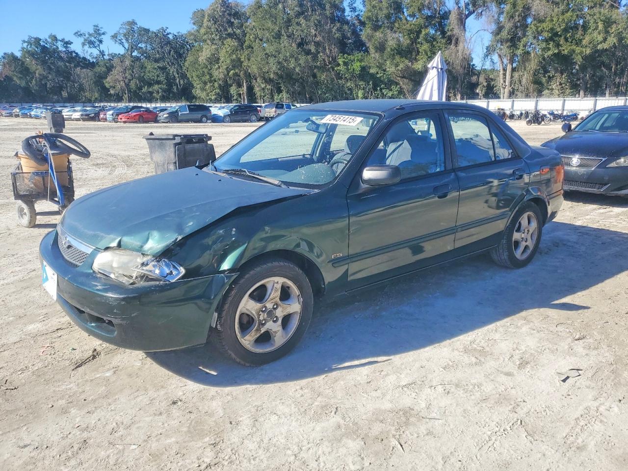 2000 Mazda Protege Es Green vin: JM1BJ2217Y0258342