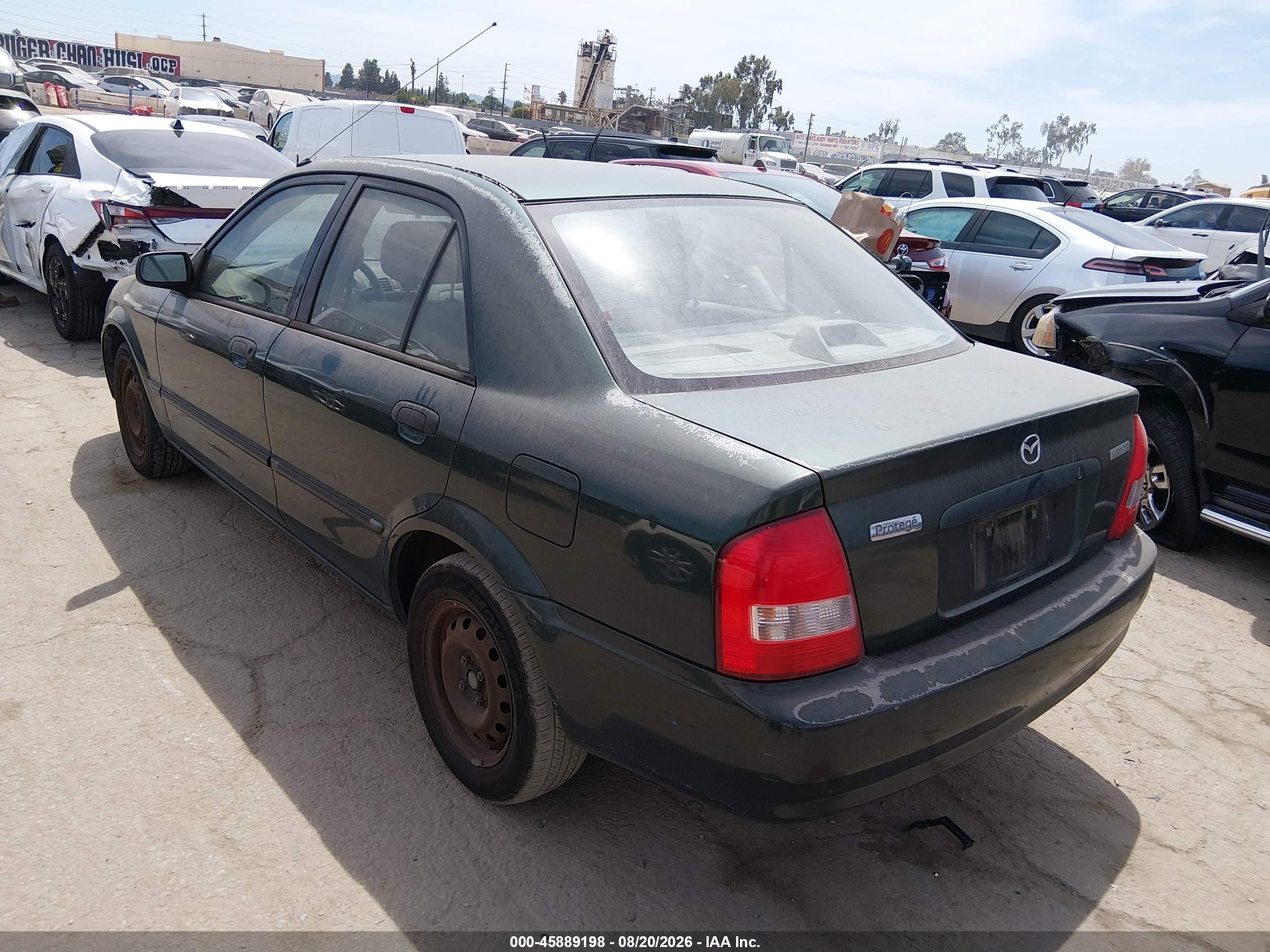 2001 Mazda Protege Dx/lx Green vin: JM1BJ222010407088