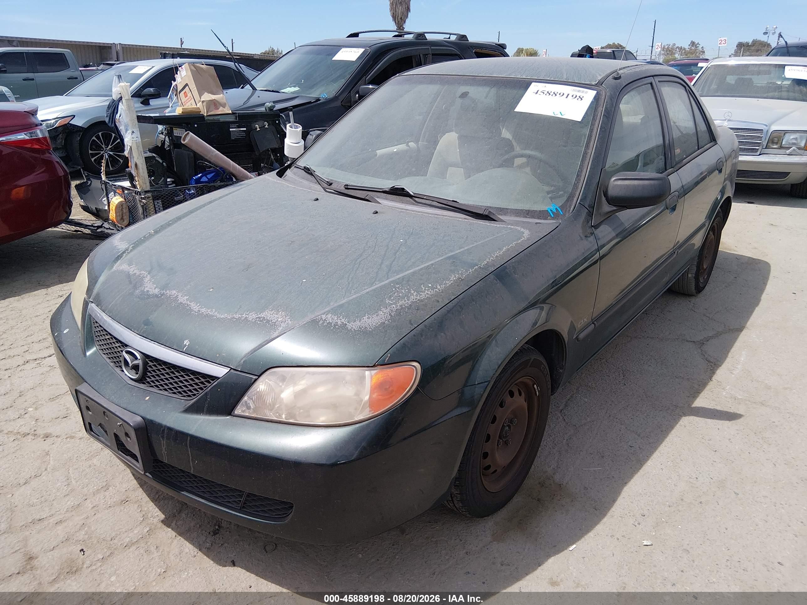 2001 Mazda Protege Dx/lx Green vin: JM1BJ222010407088