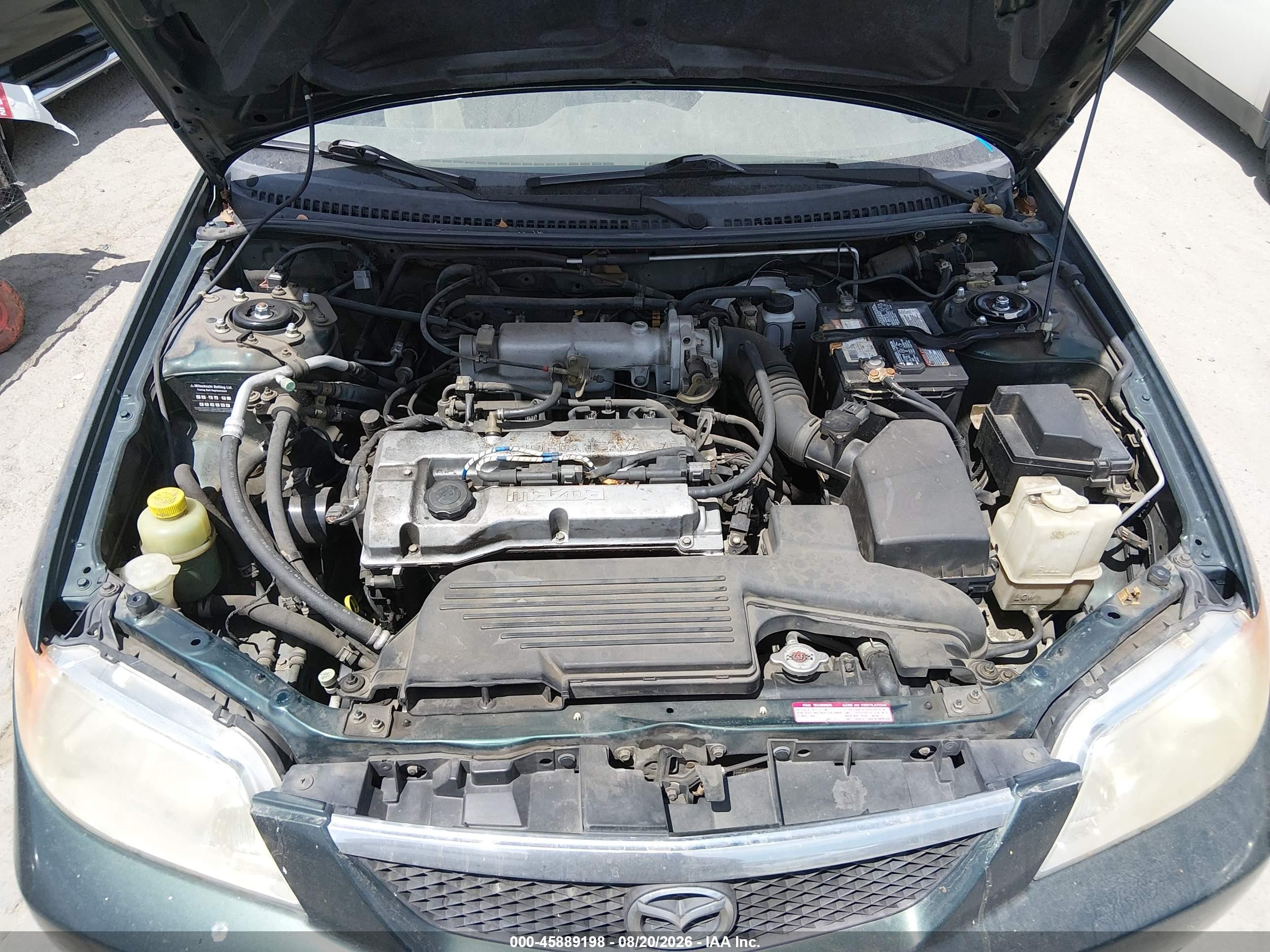 2001 Mazda Protege Dx/lx Green vin: JM1BJ222010407088