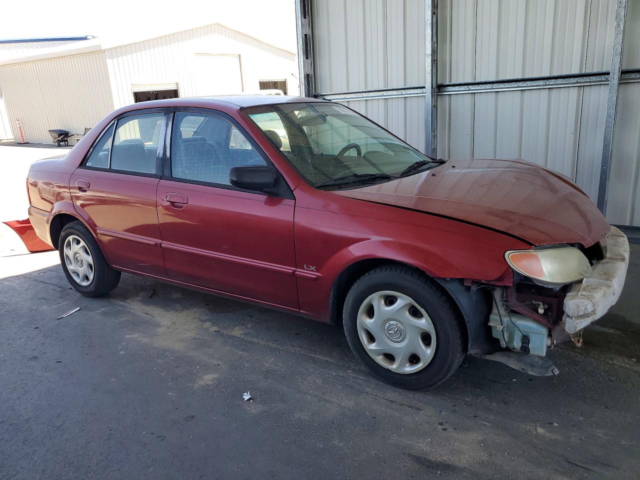 2001 Mazda Protege Dx Red vin: JM1BJ222010441449