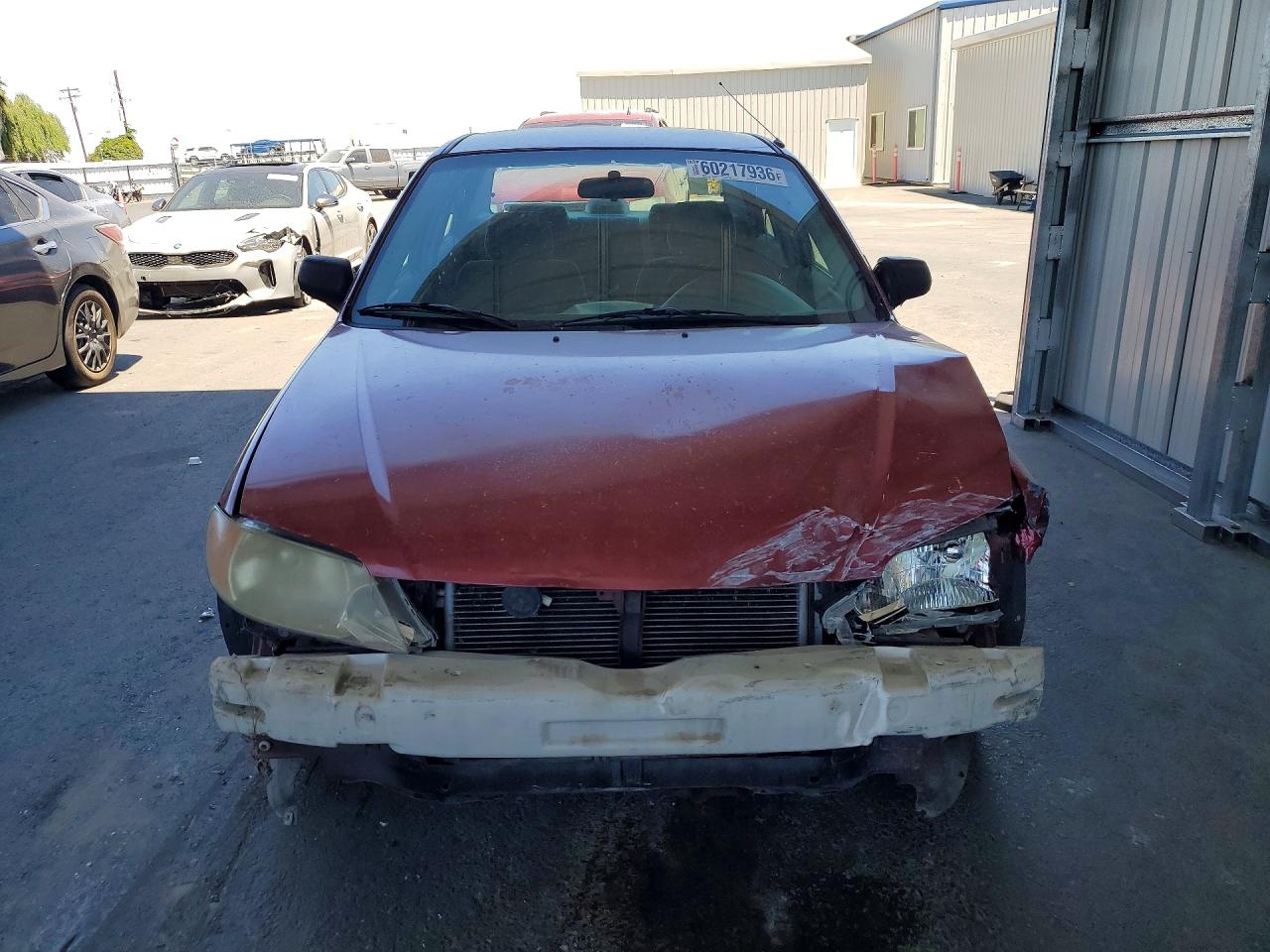 2001 Mazda Protege Dx Red vin: JM1BJ222010441449