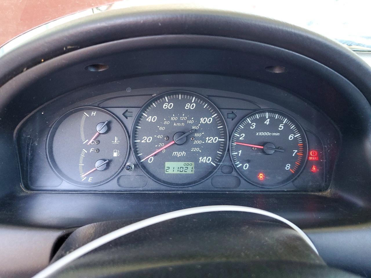 2001 Mazda Protege Dx Red vin: JM1BJ222010441449