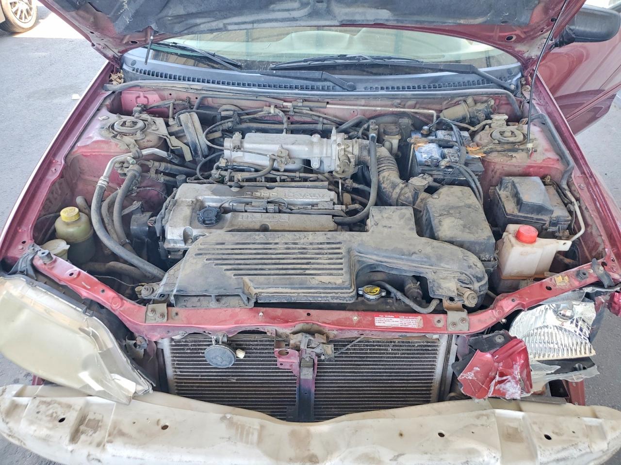 2001 Mazda Protege Dx Red vin: JM1BJ222010441449