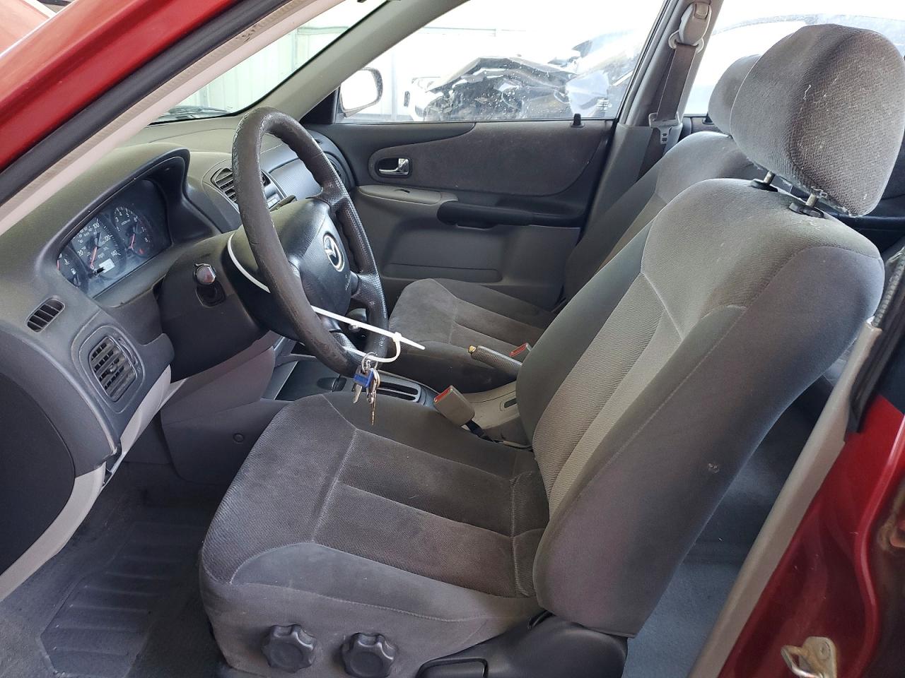 2001 Mazda Protege Dx Red vin: JM1BJ222010441449