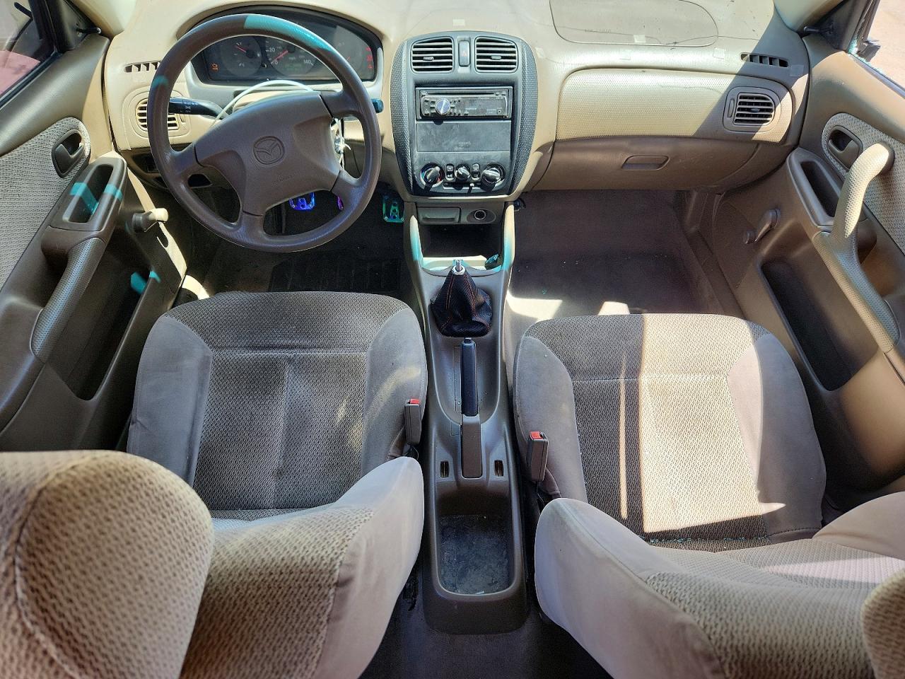 1999 Mazda Protege Dx Золотой vin: JM1BJ2220X0179909