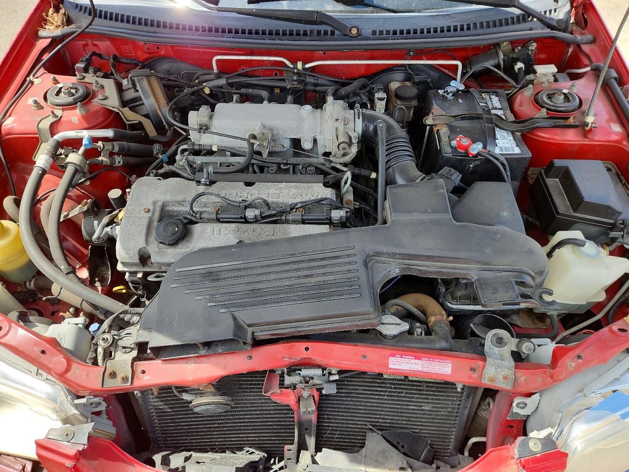 2000 Mazda Protege Dx Red vin: JM1BJ2221Y0217570