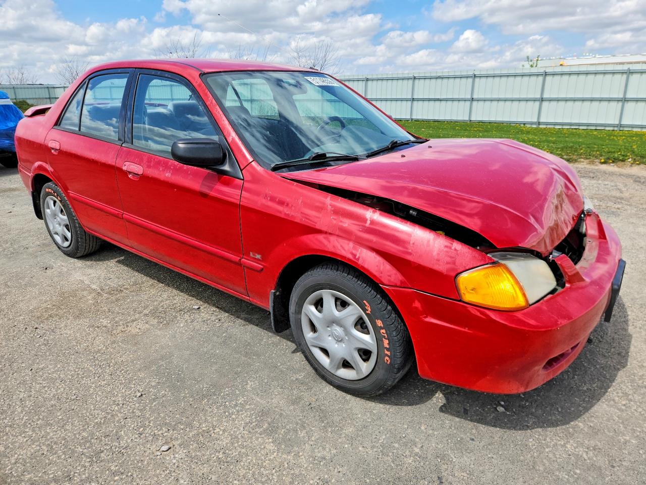 2000 Mazda Protege Dx Red vin: JM1BJ2221Y0217570