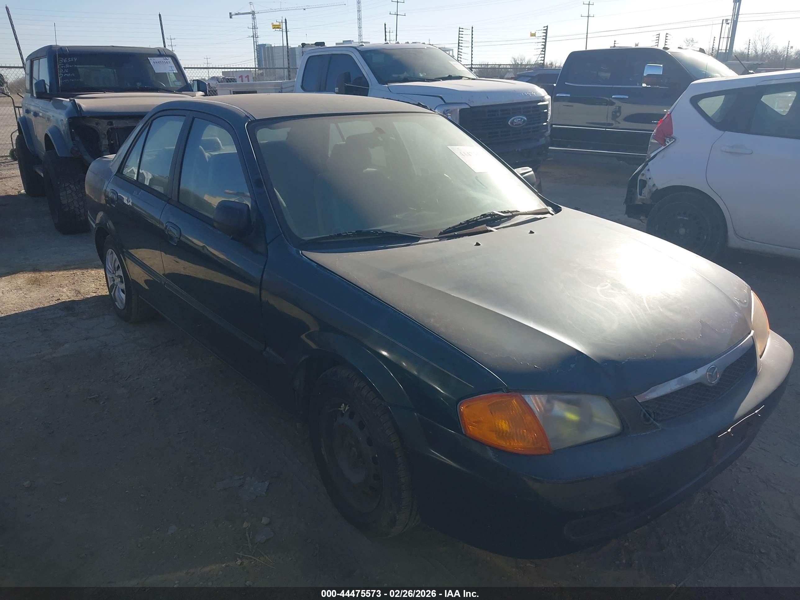 2000 Mazda Protege Dx/lx Green vin: JM1BJ2222Y0270939