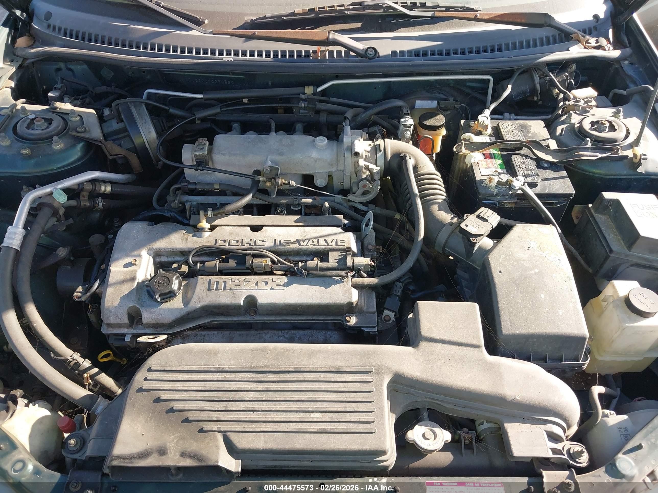 2000 Mazda Protege Dx/lx Green vin: JM1BJ2222Y0270939