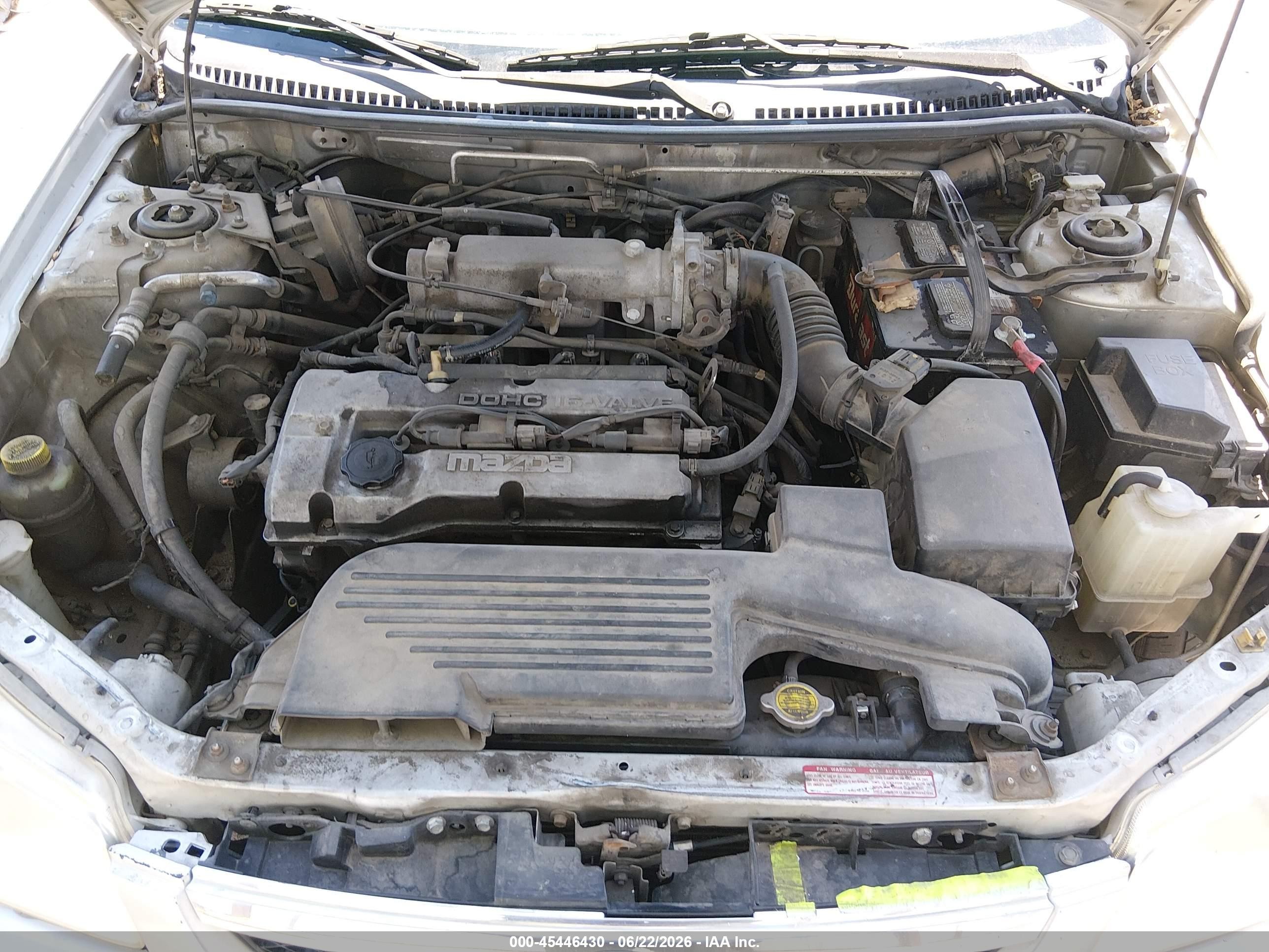 2000 Mazda Protege Dx/lx Silver vin: JM1BJ2224Y0238977