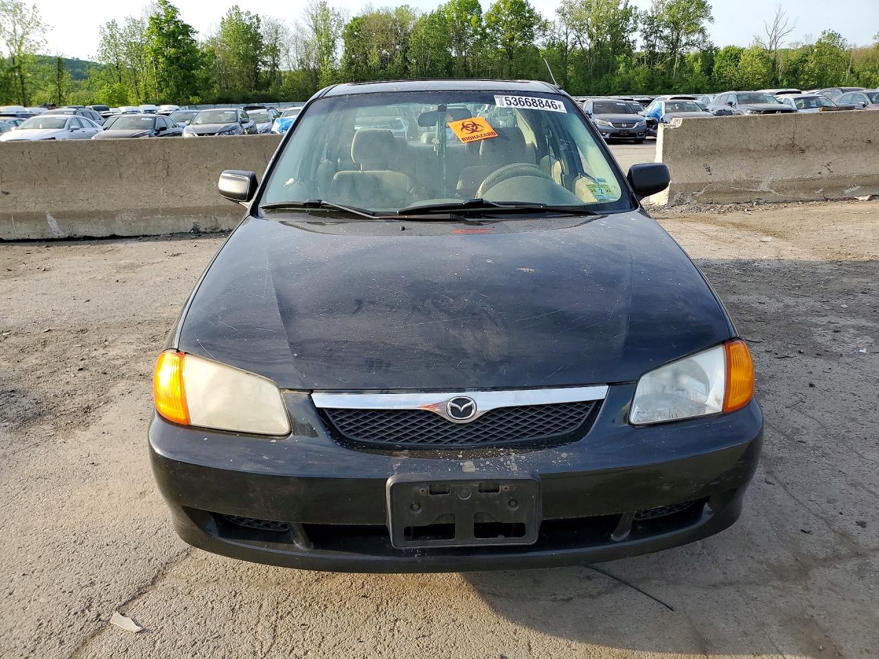 2000 Mazda Protege Dx Black vin: JM1BJ2224Y0255259