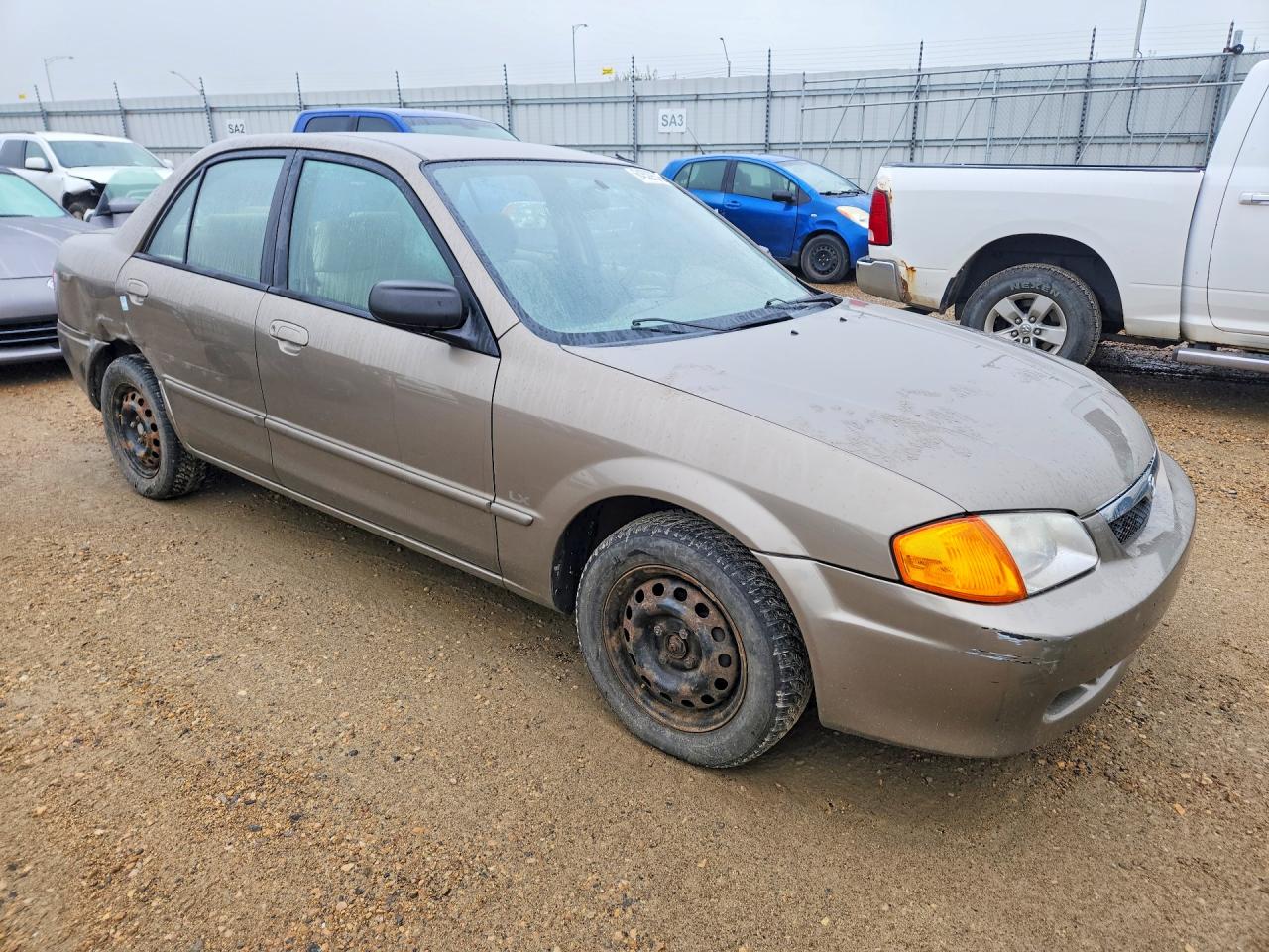 1999 Mazda Protege Dx Brown vin: JM1BJ2225X0117745