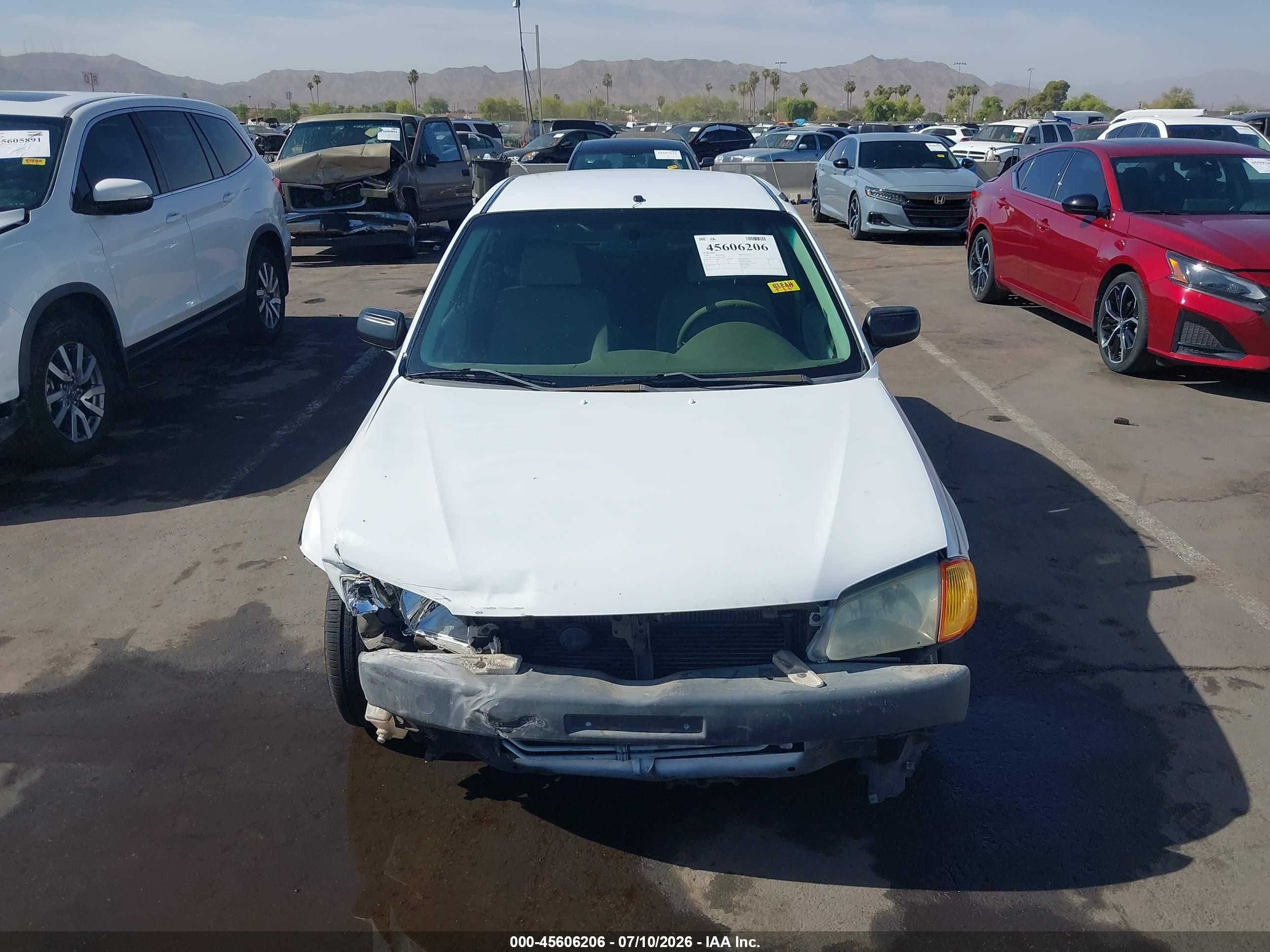 1999 Mazda Protege Dx/lx Белый vin: JM1BJ2225X0133881