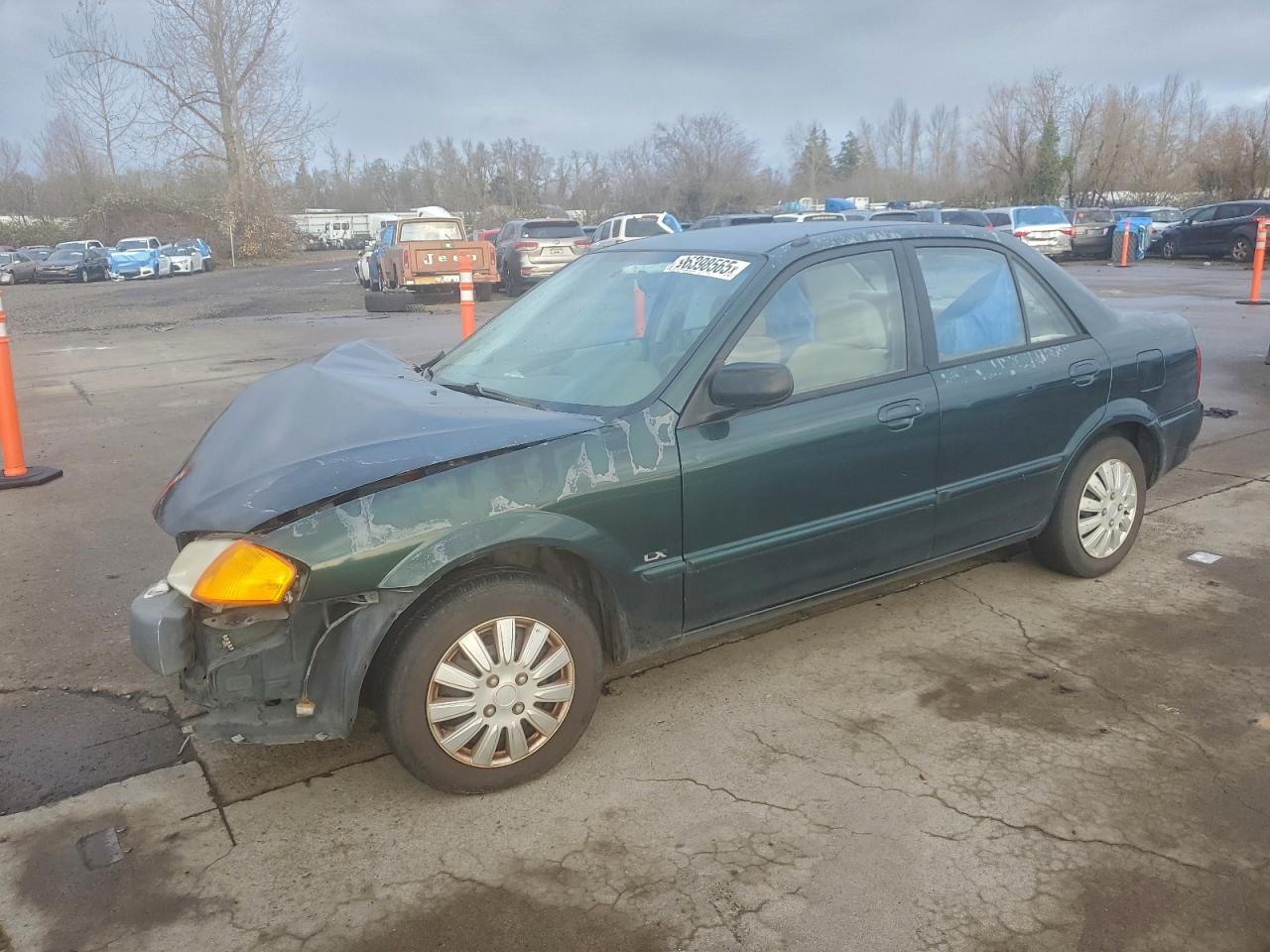 2000 Mazda Protege Dx Зеленый vin: JM1BJ2225Y0218642