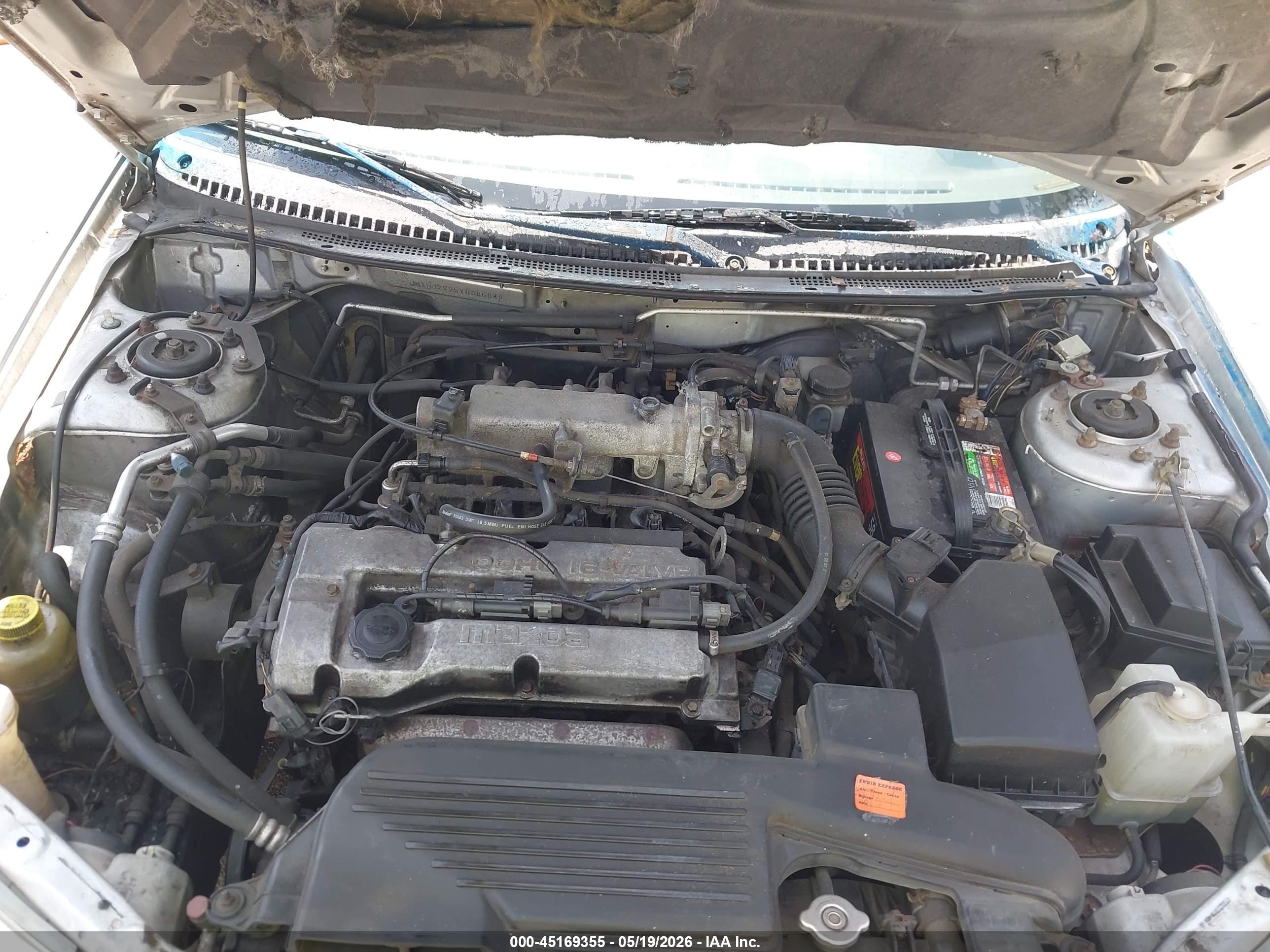 2000 Mazda Protege Dx/lx Серебряный vin: JM1BJ2225Y0306042