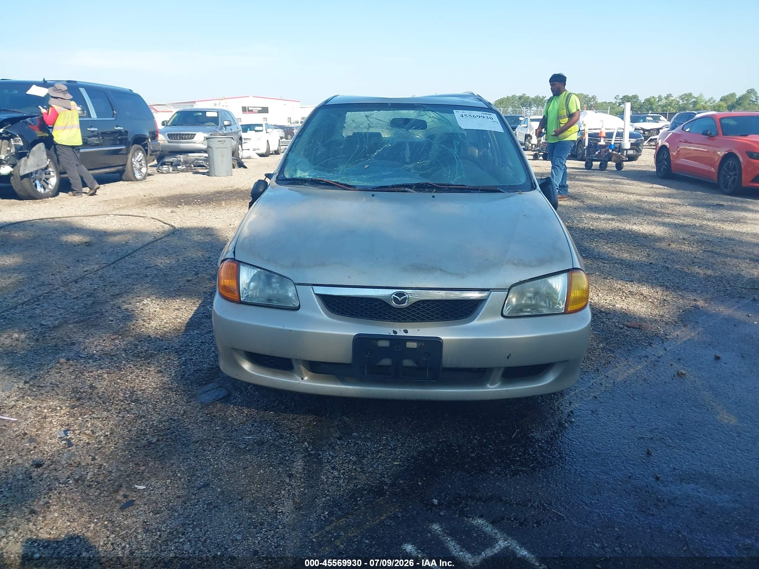 1999 Mazda Protege Dx/lx Tan vin: JM1BJ2227X0127192