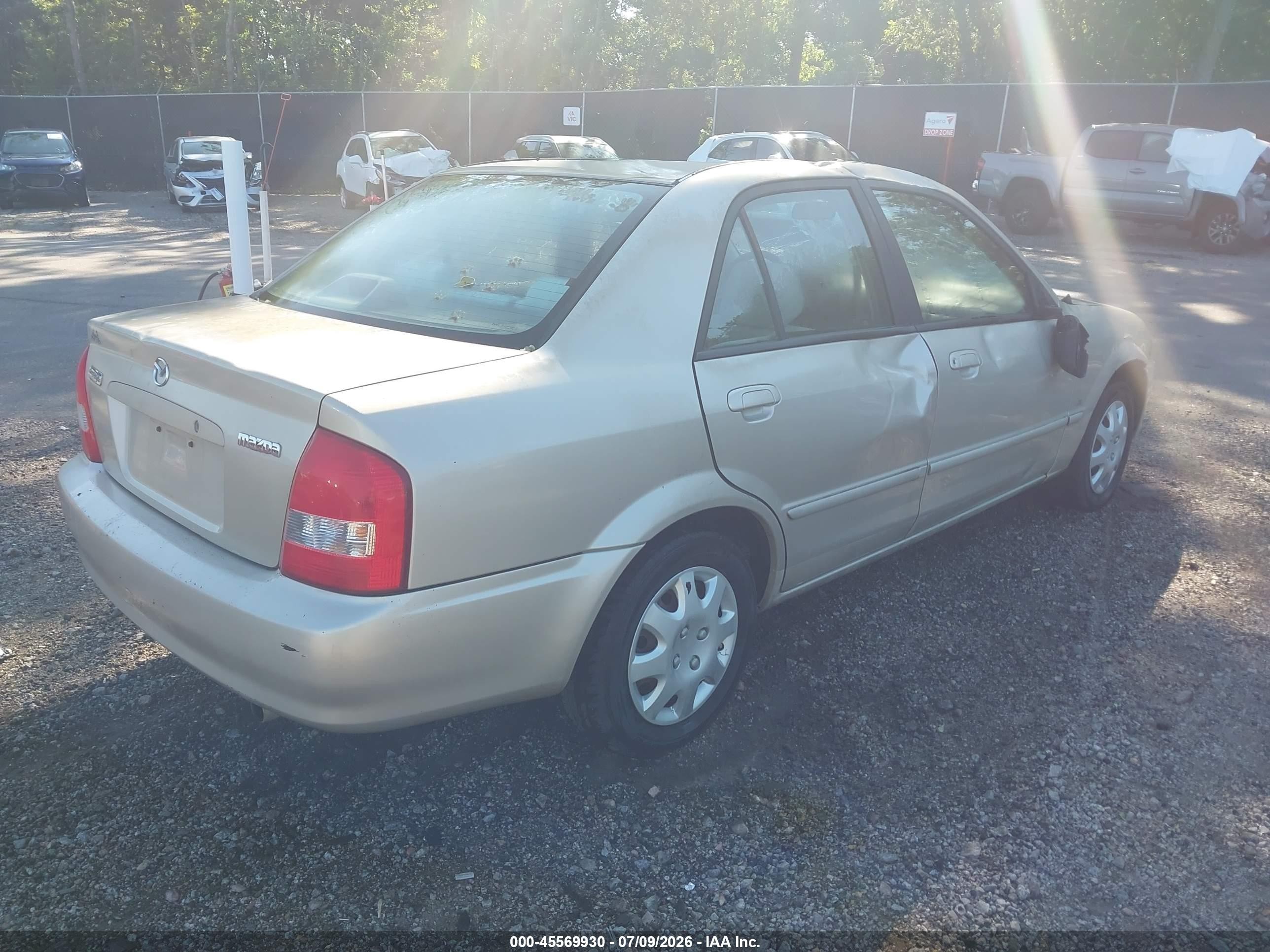 1999 Mazda Protege Dx/lx Tan vin: JM1BJ2227X0127192
