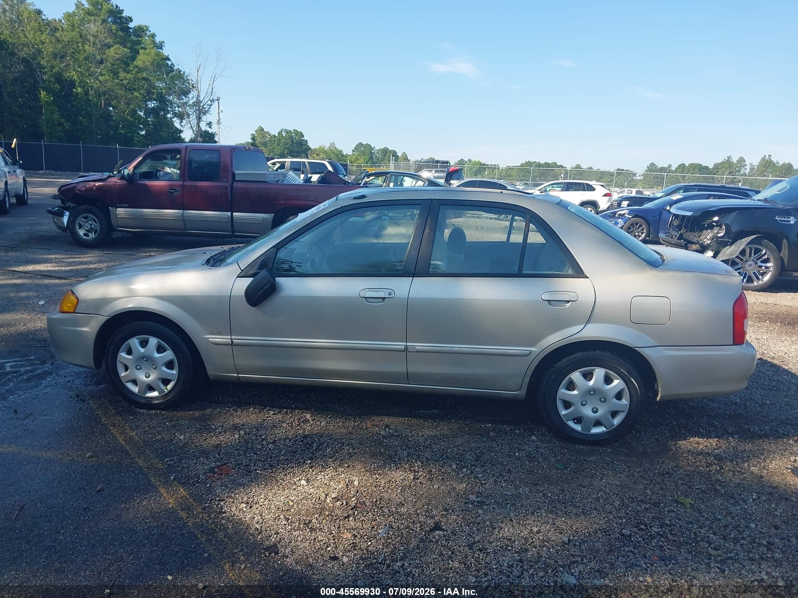 1999 Mazda Protege Dx/lx Tan vin: JM1BJ2227X0127192