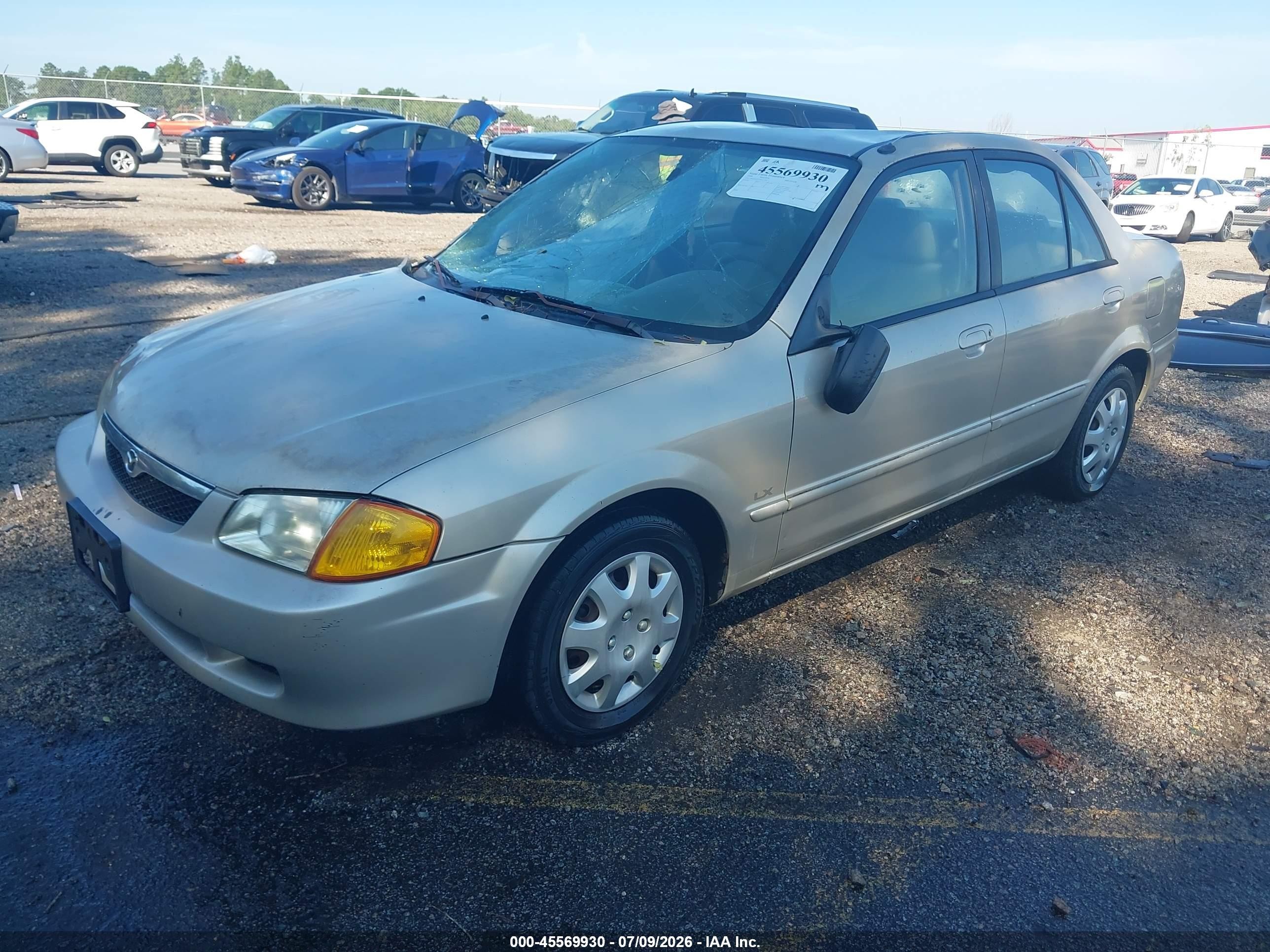 1999 Mazda Protege Dx/lx Tan vin: JM1BJ2227X0127192