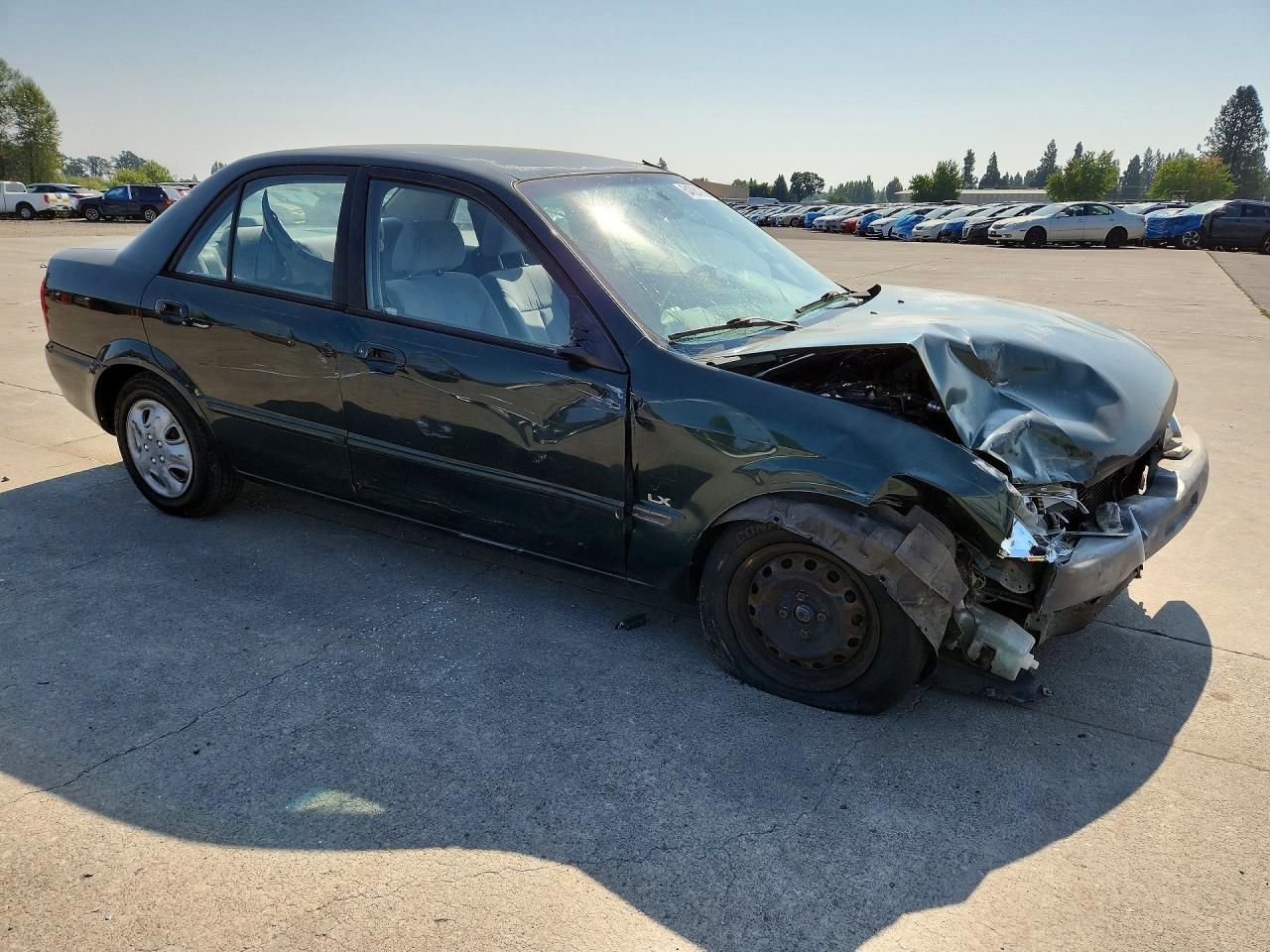1999 Mazda Protege Dx Зеленый vin: JM1BJ2228X0132384